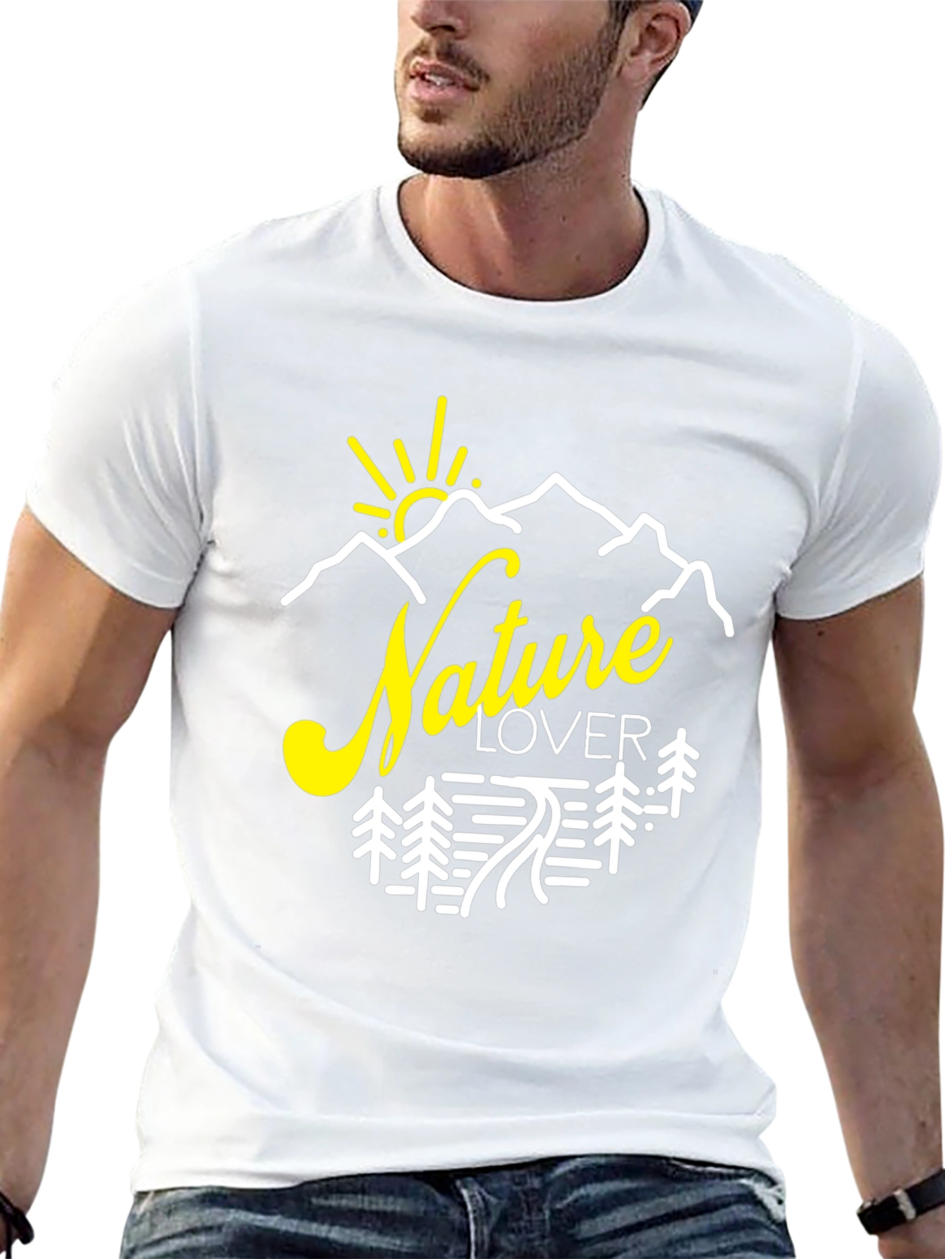 Black Nature Lover Graphic Tee | Outdoor Adventure Shirt view 13
