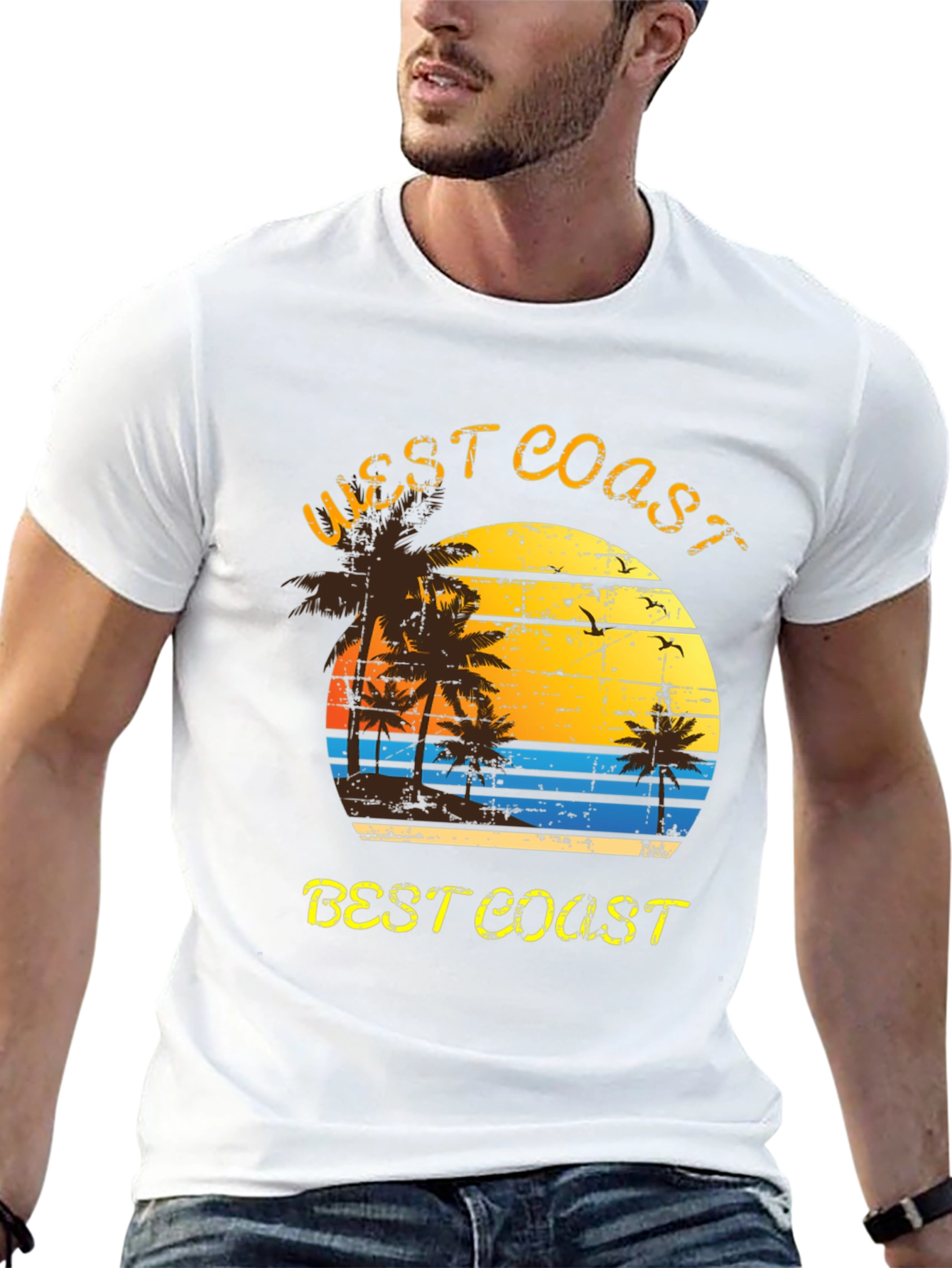 Black West Coast Best Coast Graphic Tee view 13