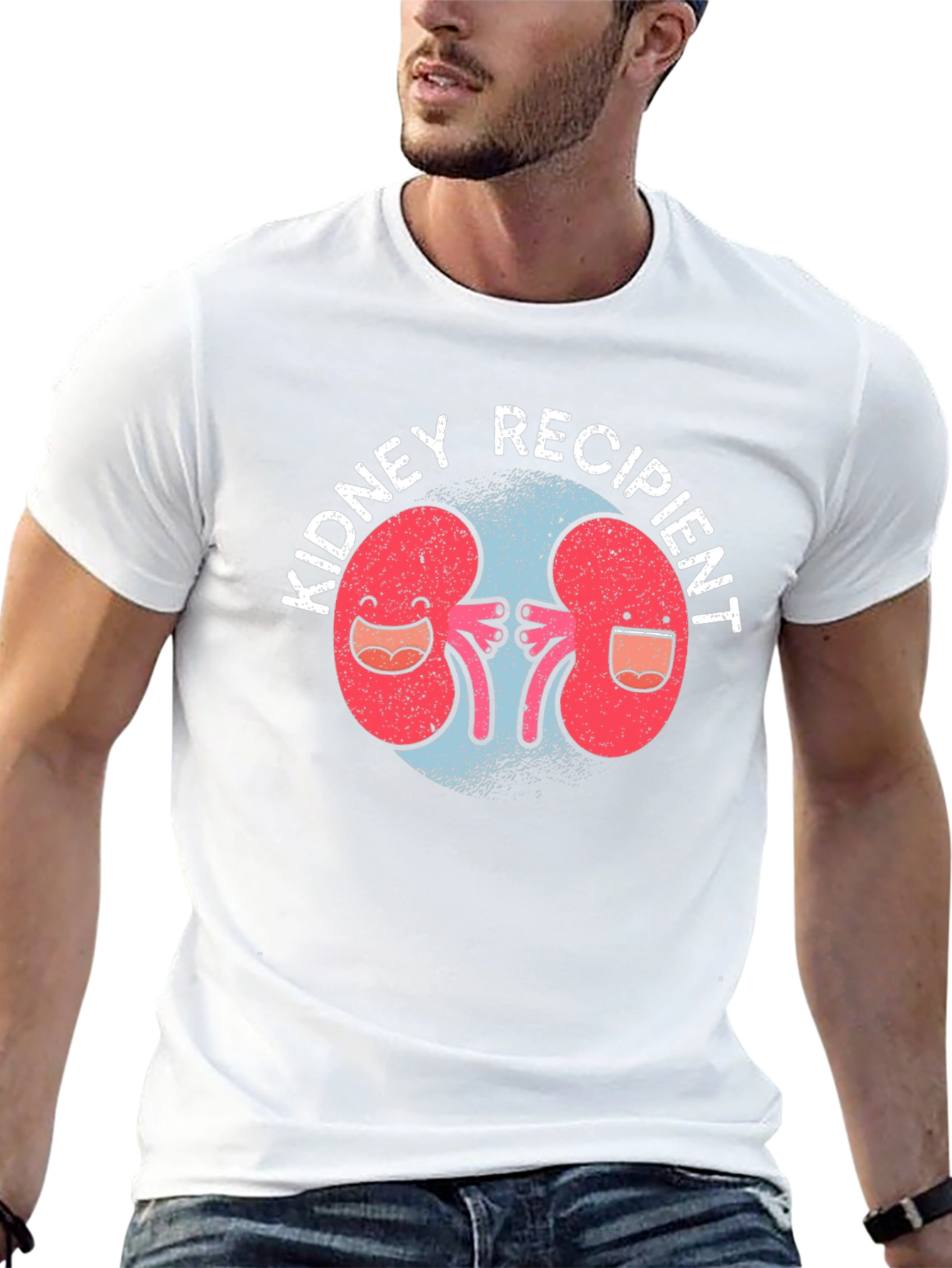 Kidney Recipient Graphic T-Shirt - Organ Donation Awareness Tee - 13