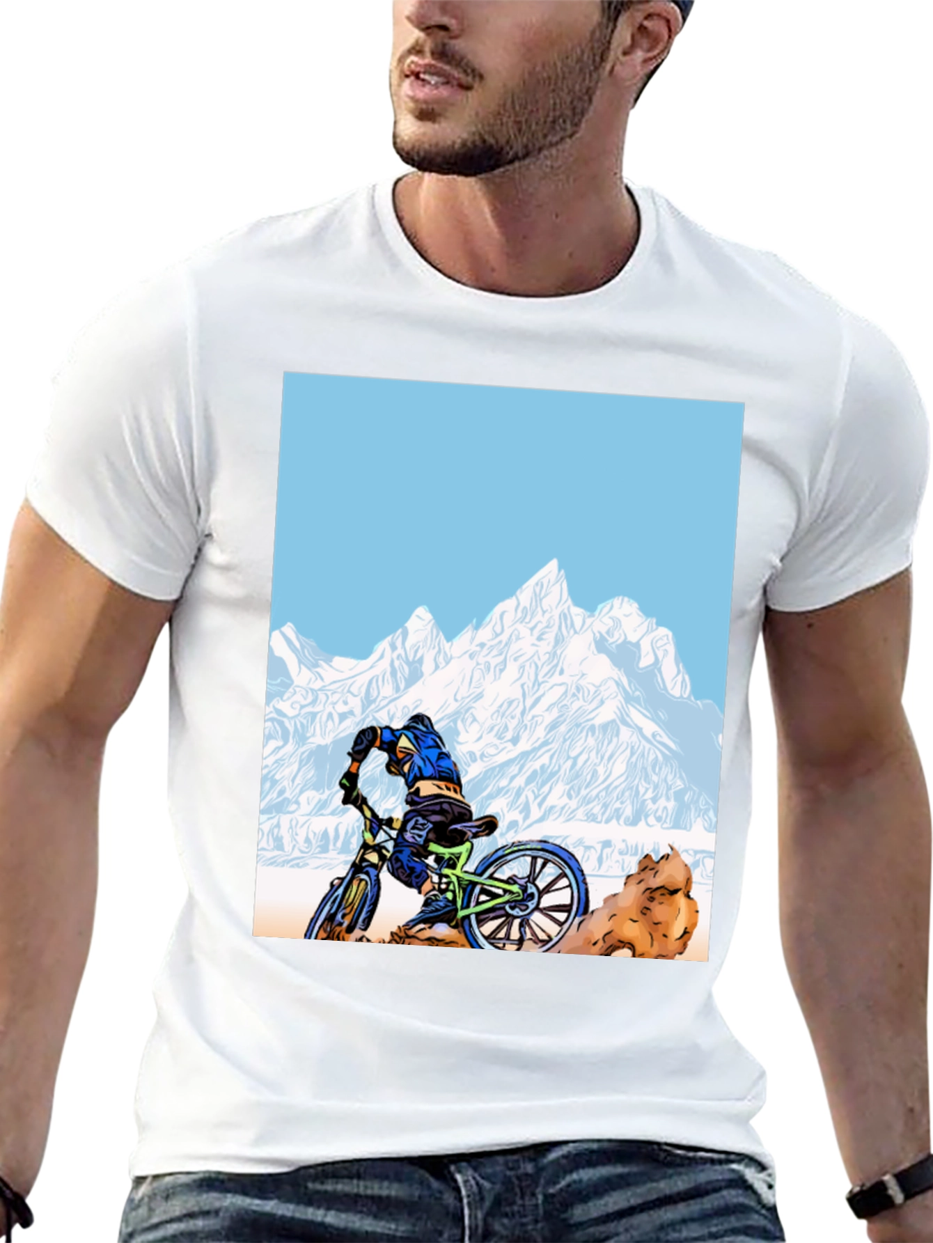 Black Mountain Biker Graphic Tee view 13