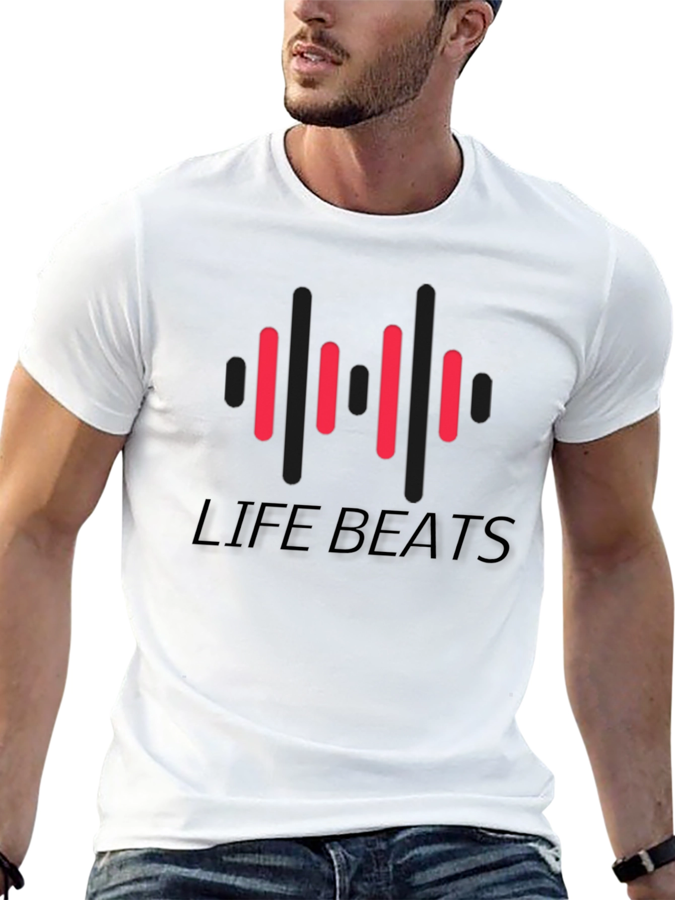 Black Life Beats Graphic Tee view 13