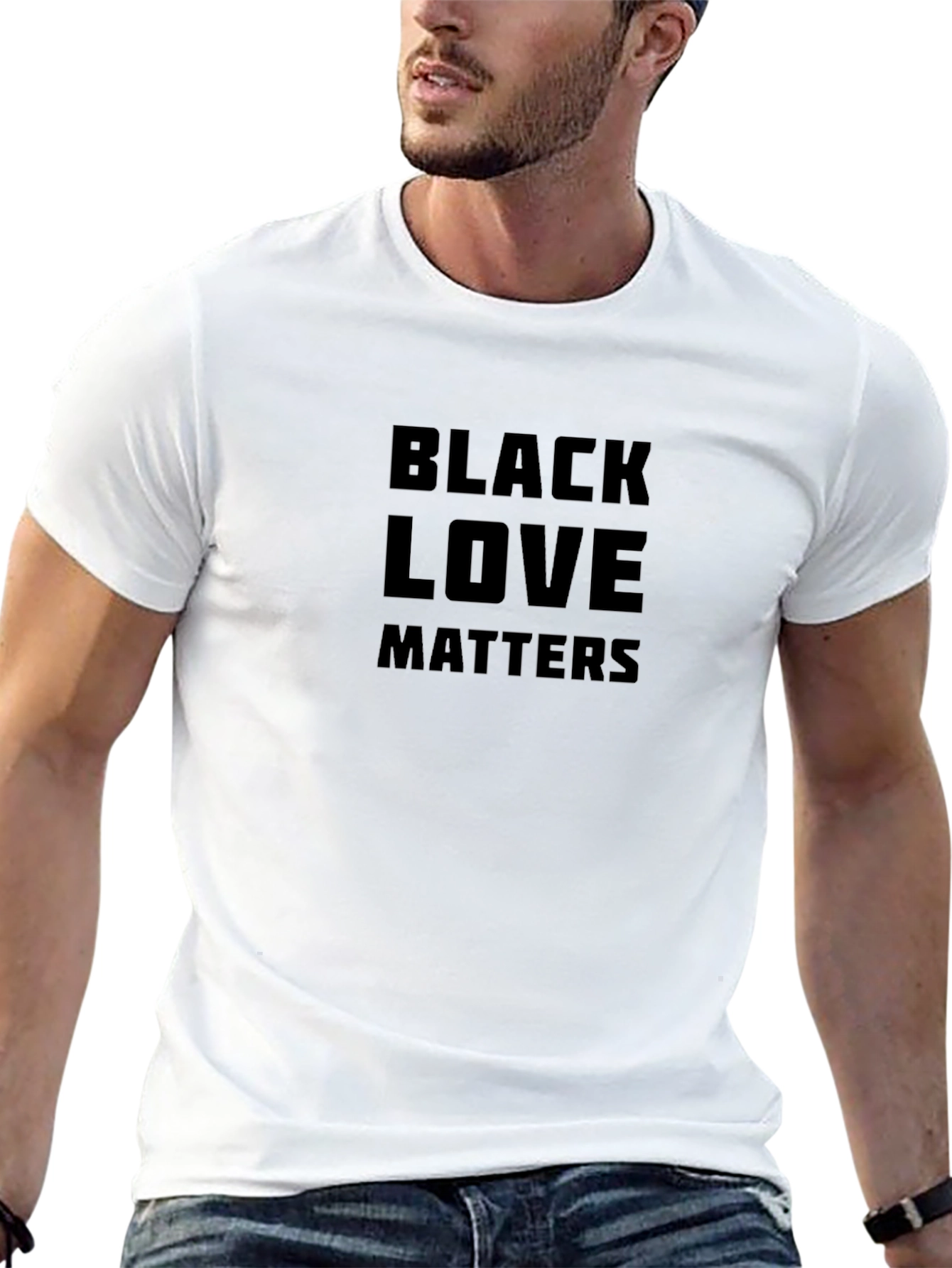 Black Black Love Matters Graphic Tee - Stylish Comfort view 13