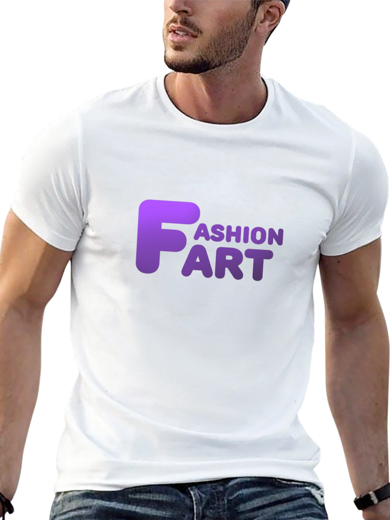 Black Fashion Fart T-Shirt - Funny Novelty Graphic Tee view 13