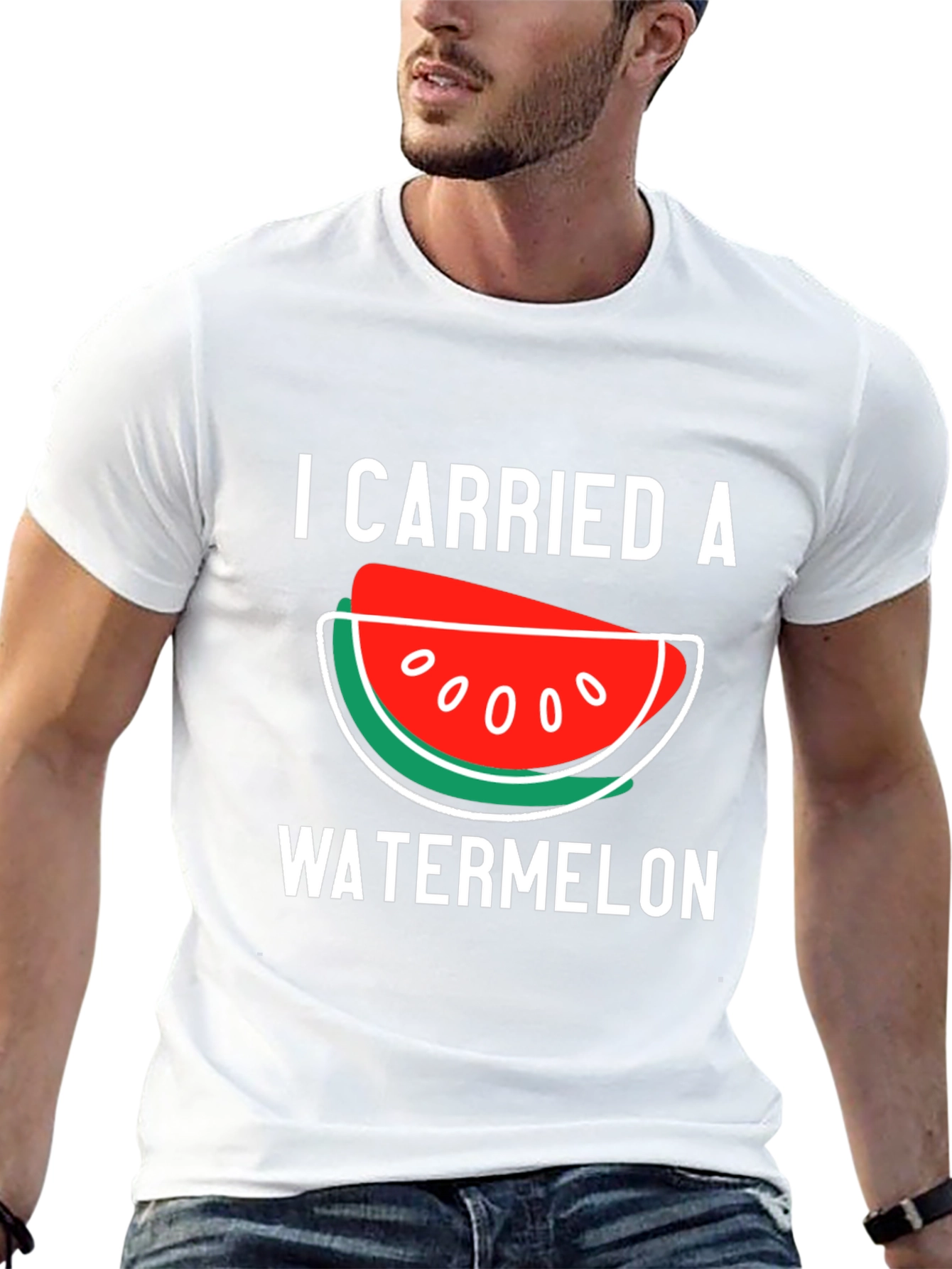 Black I Carried a Watermelon T-Shirt view 13