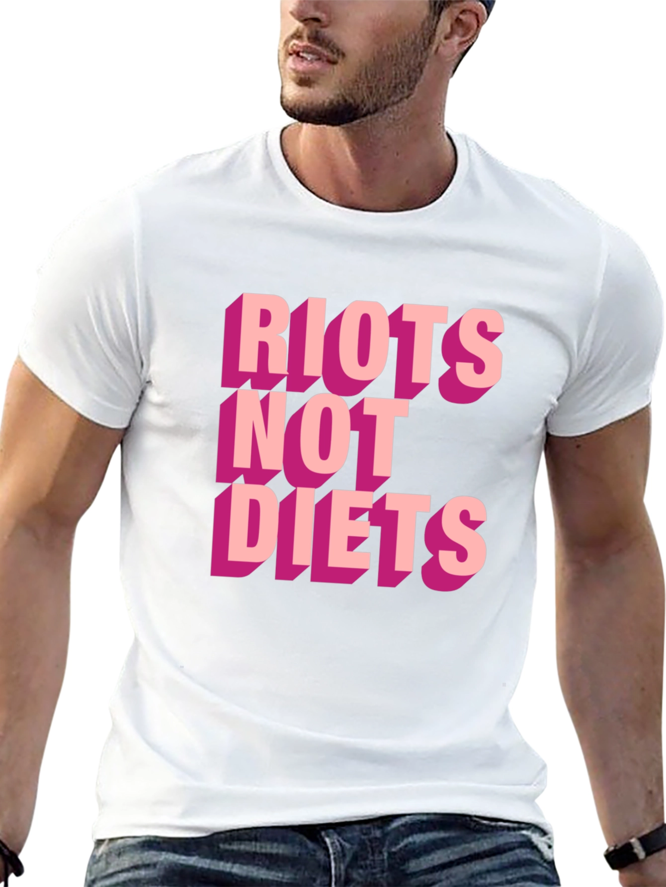 Black Riots Not Diets Graphic Tee view 13