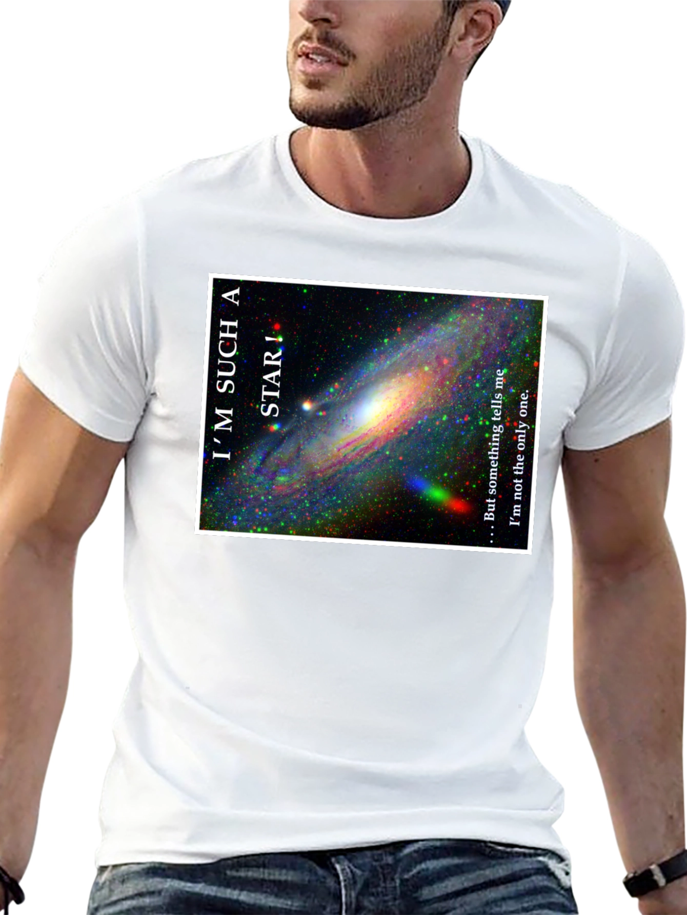 Black I'm Such a Star Galaxy Graphic T-Shirt view 13