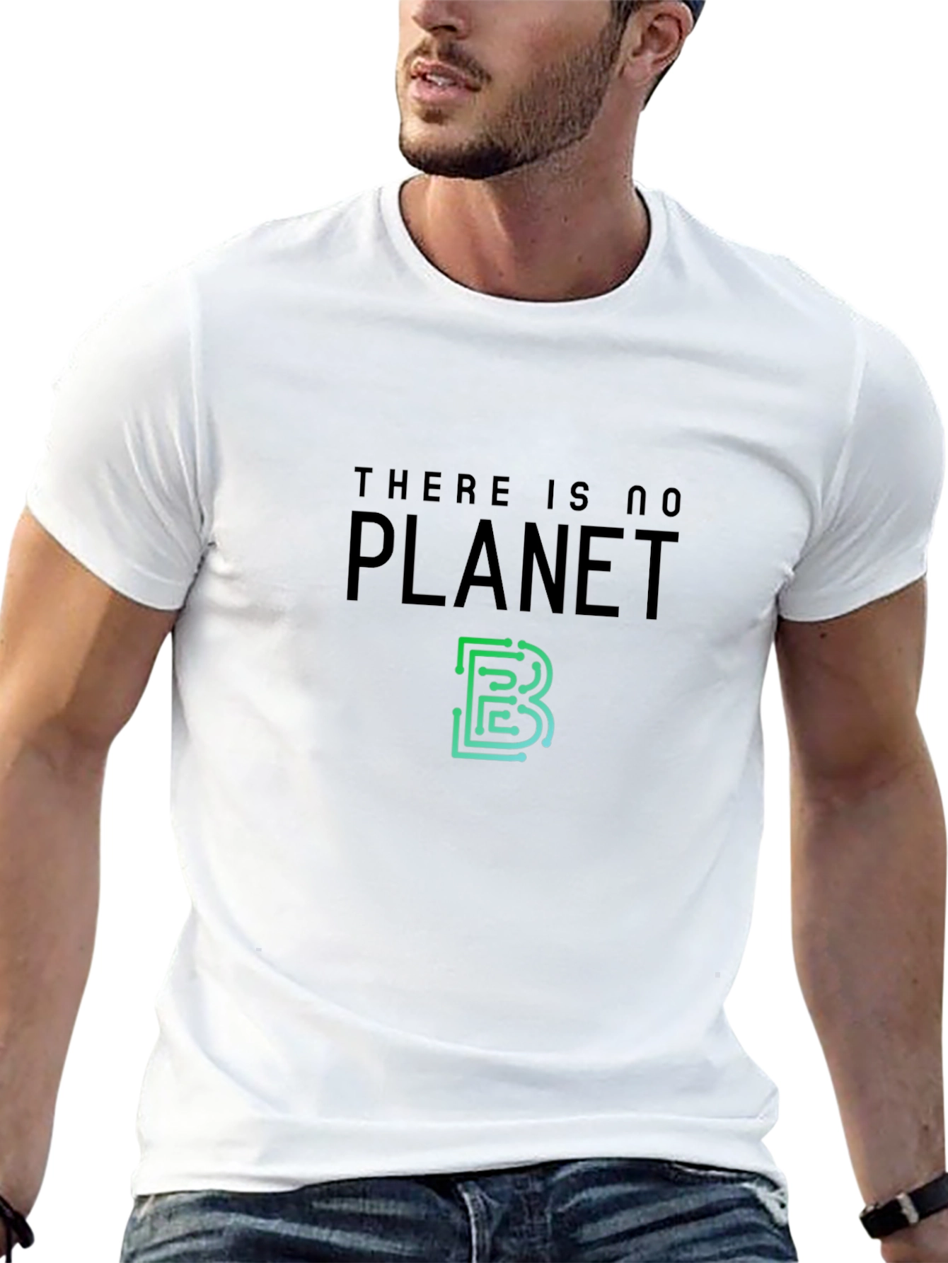 Black There is No Planet B Eco T-Shirt view 13