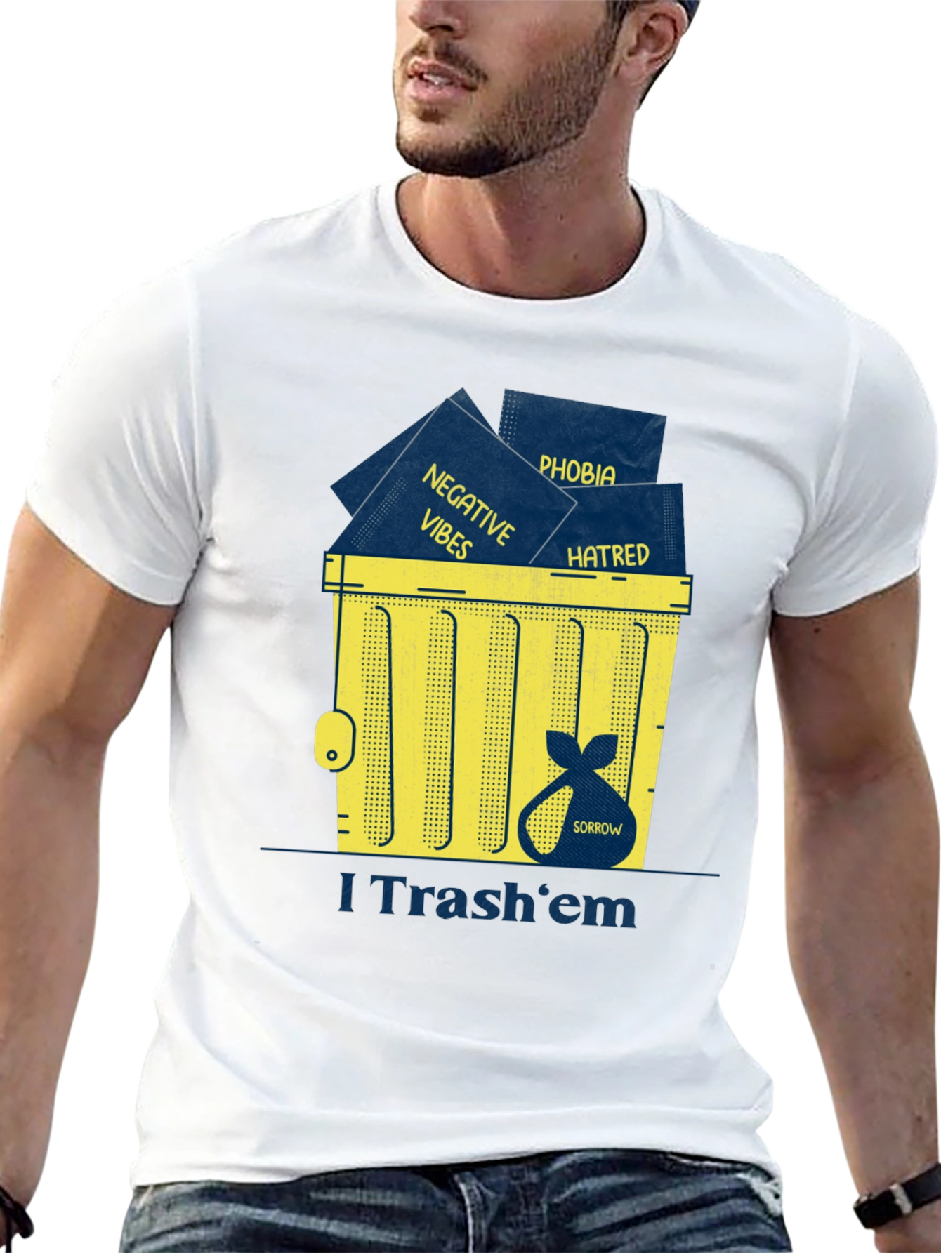 Black I Trash 'em T-Shirt view 13