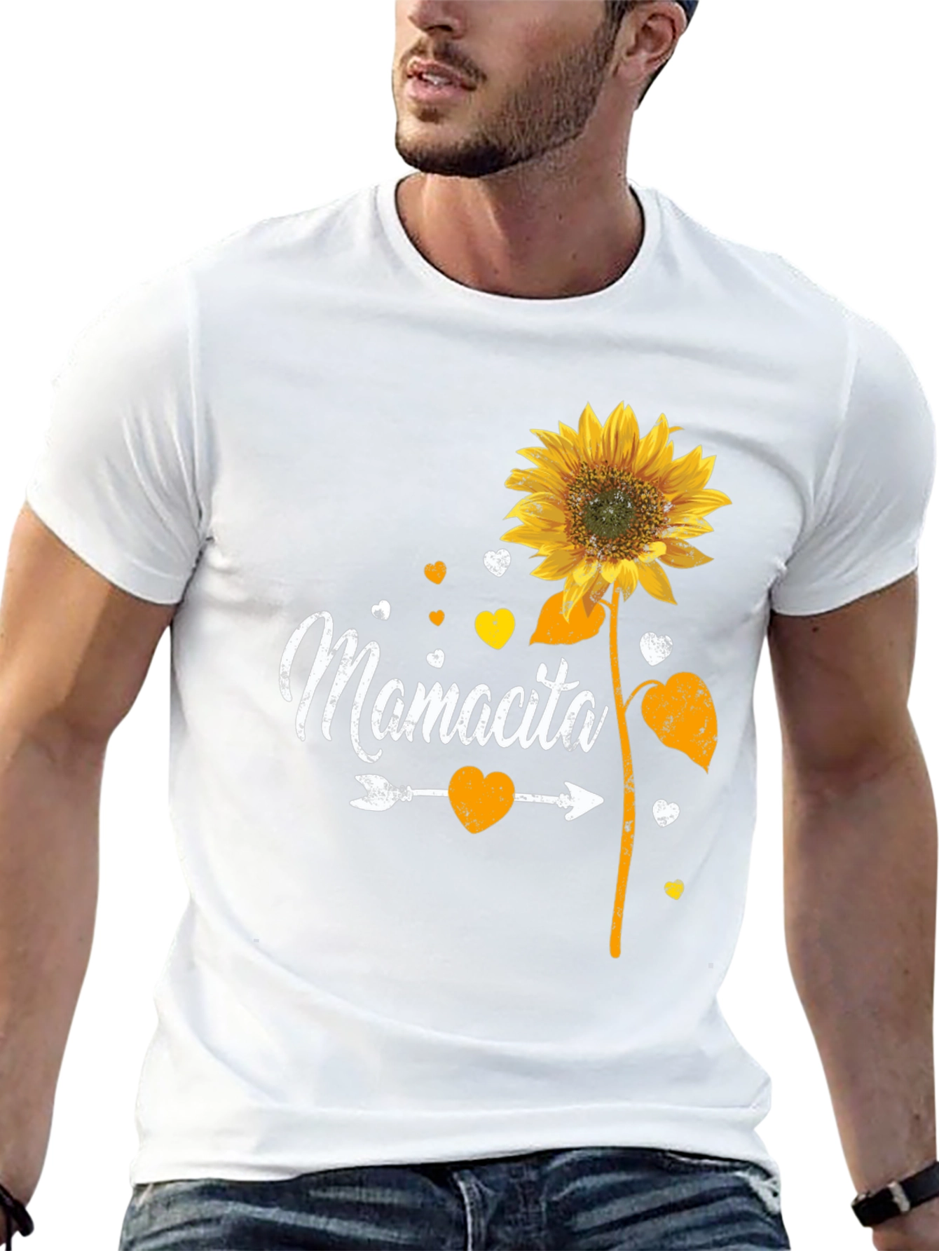 Black Mamcita Sunflower Graphic Tee - Cute & Casual view 13