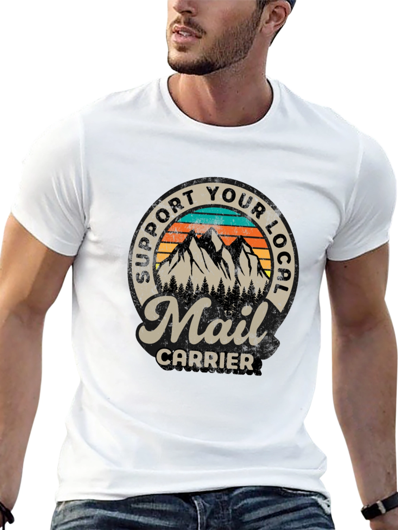 Support Your Local Mail Carrier T-Shirt - 13