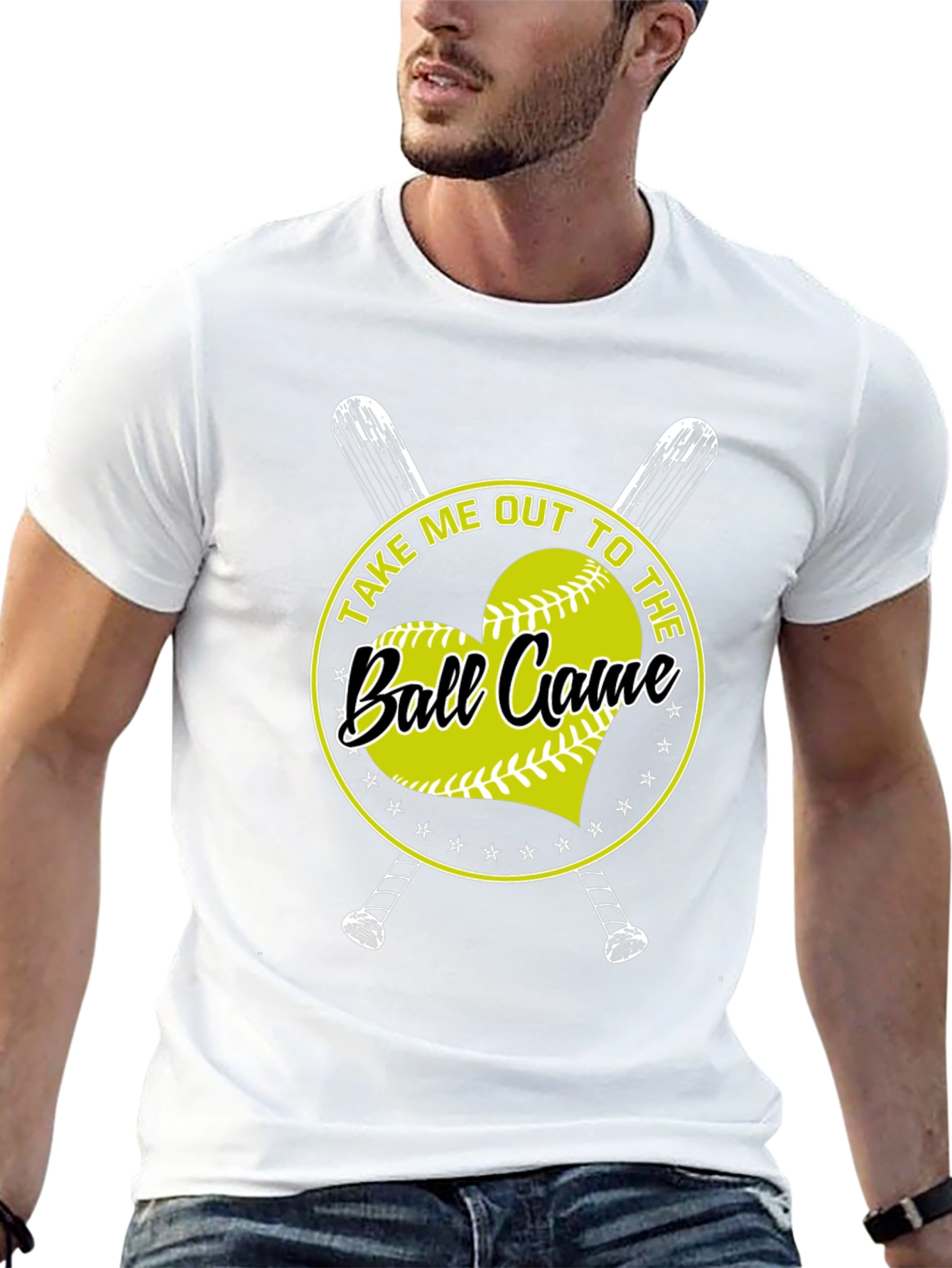 Black Take Me Out To The Ball Game Black T-Shirt view 13