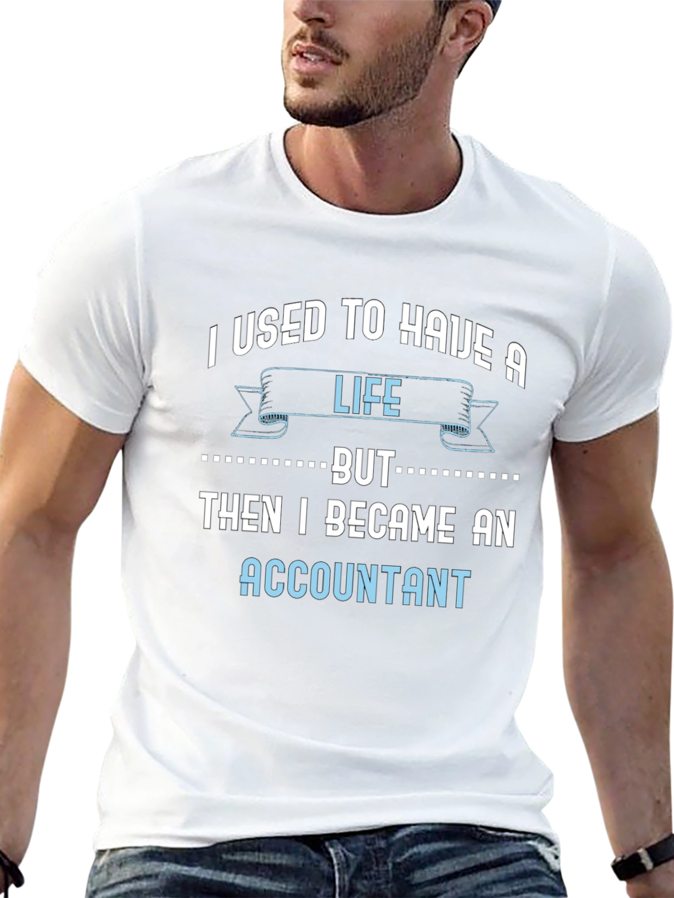 Black Accountant Life T-Shirt - Funny Job Tee view 13