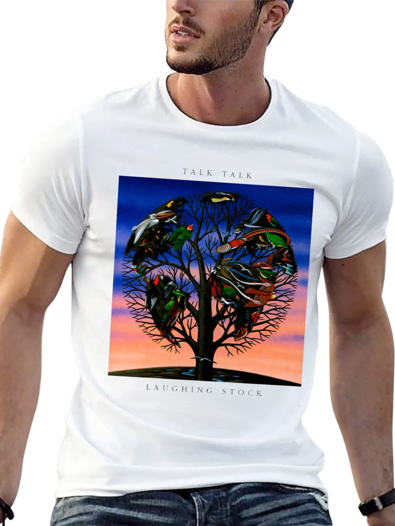 Black Bird Tree Graphic T-Shirt view 13