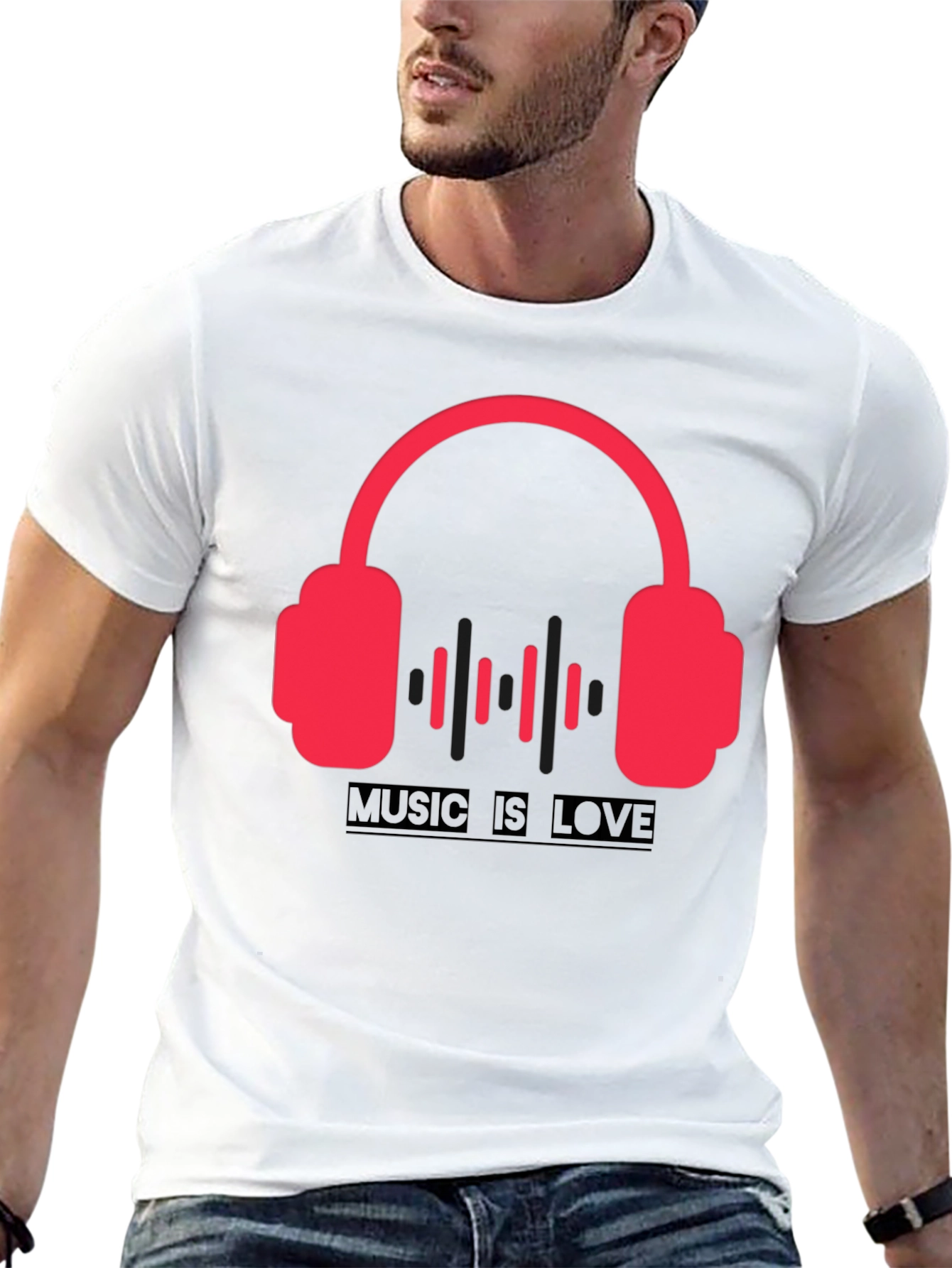 Black Music is Love Graphic Tee - Black view 13