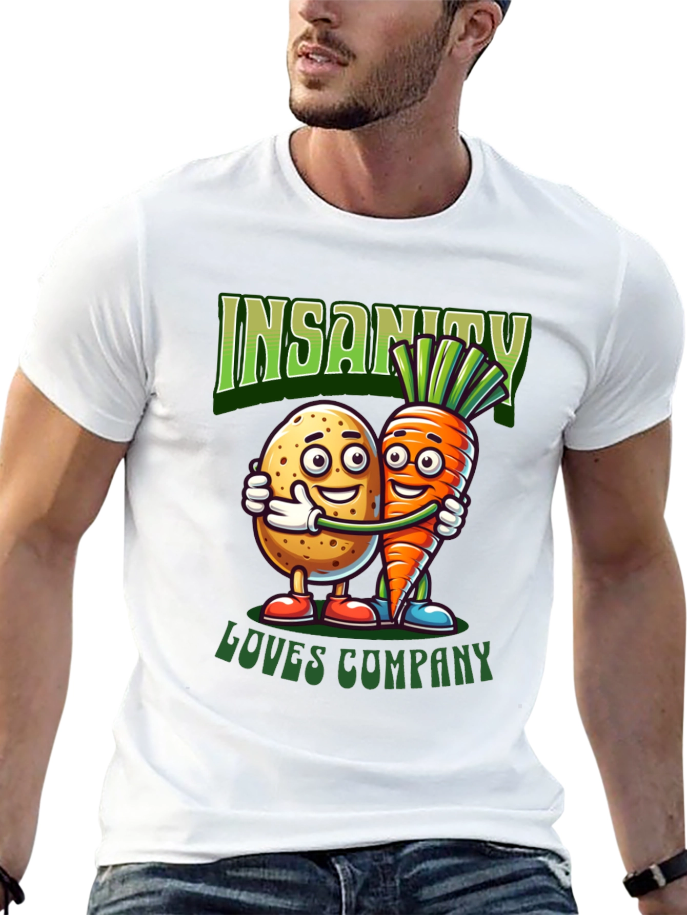 Black Insanity Loves Company Graphic Tee view 13