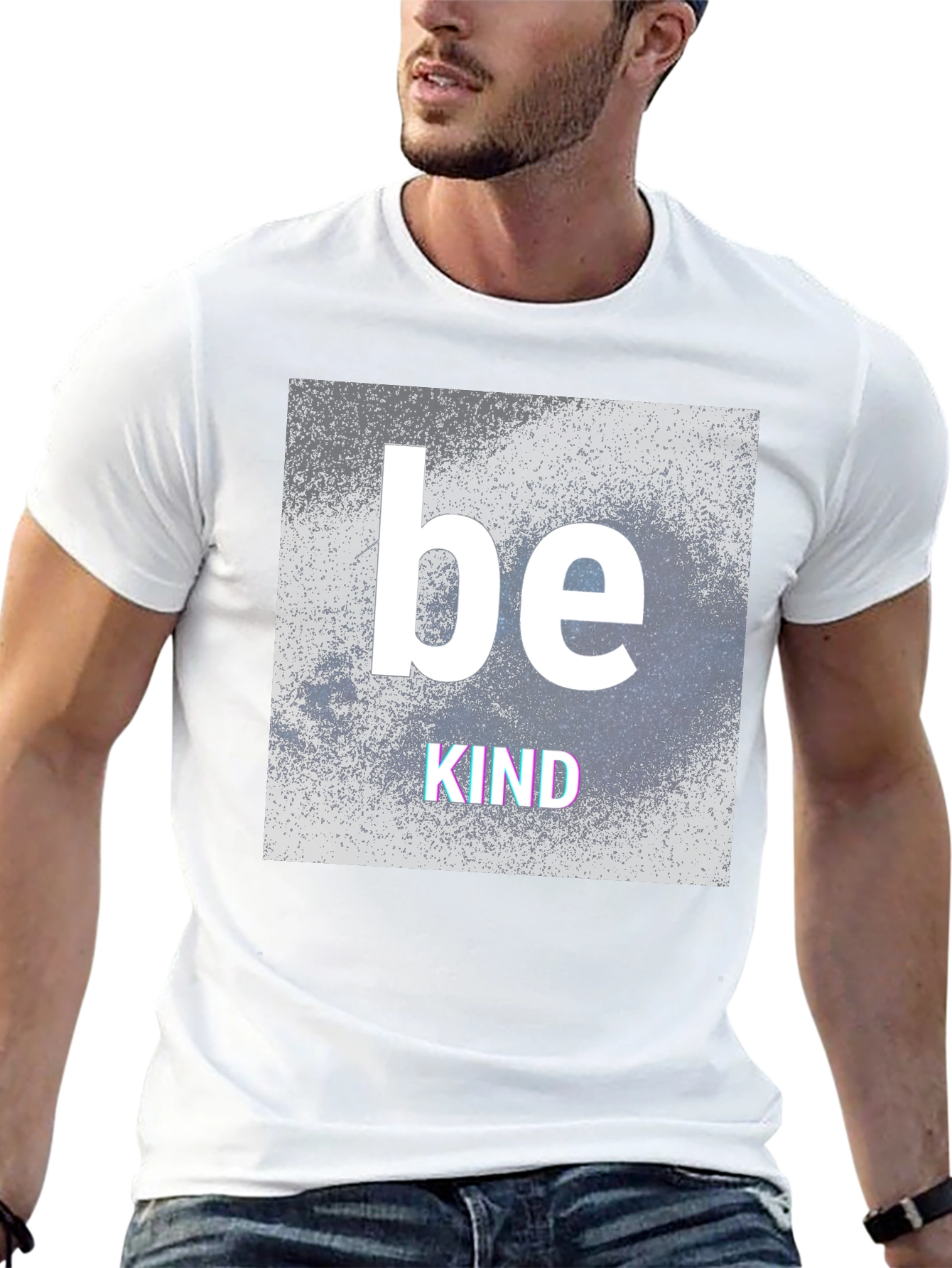 Black Be Kind Graphic T-Shirt - Black Crew Neck Tee view 13