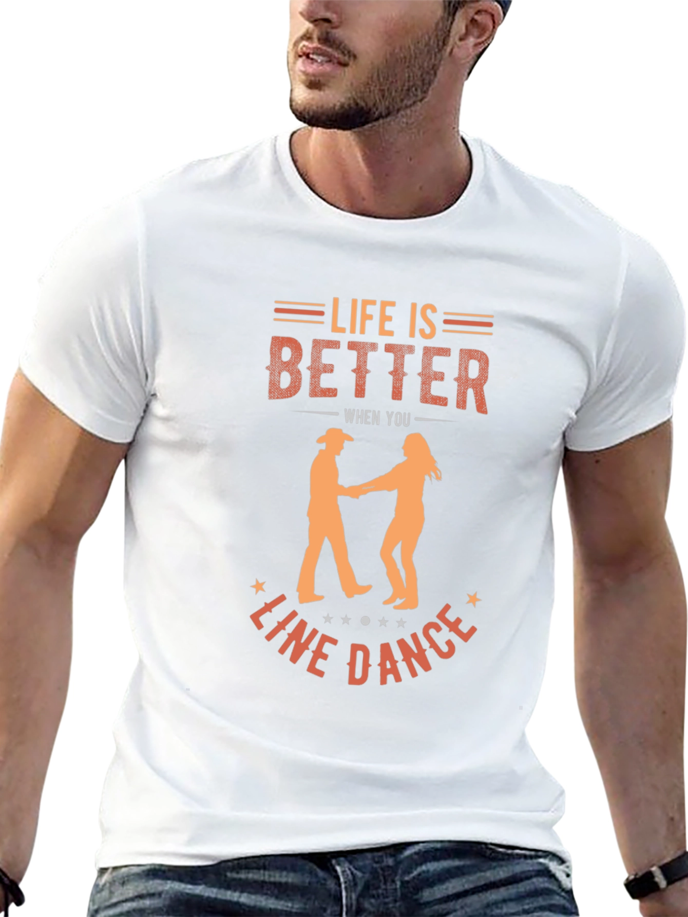 Black Line Dance T-Shirt - Life is Better Tee view 13