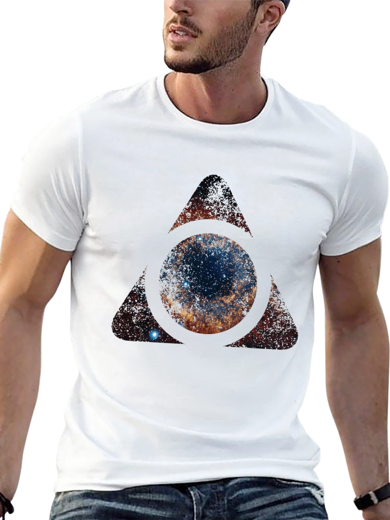 Cosmic Eye T-Shirt - Galaxy Triangle Design - 13