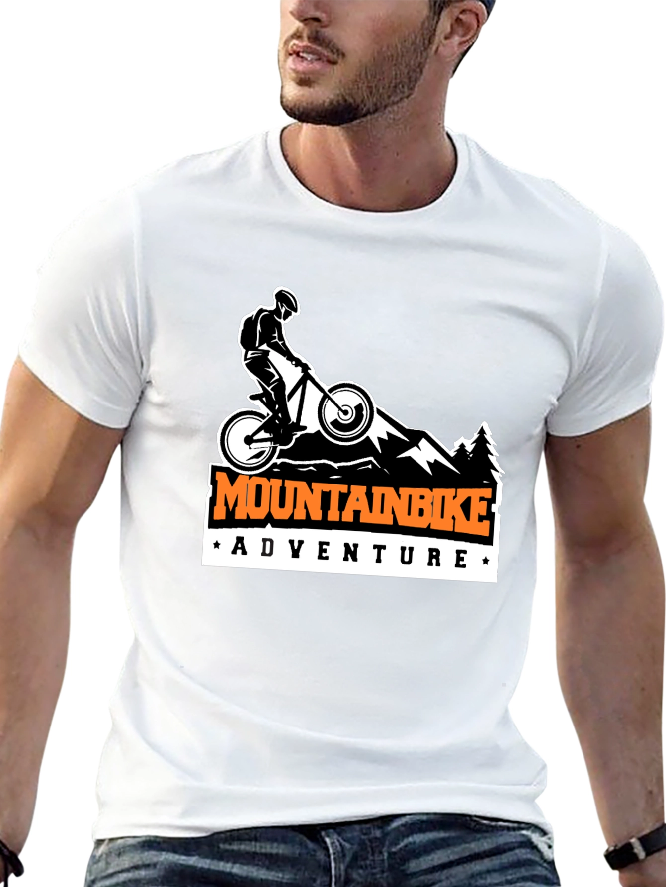 Black Mountain Bike Adventure T-Shirt - Black view 13