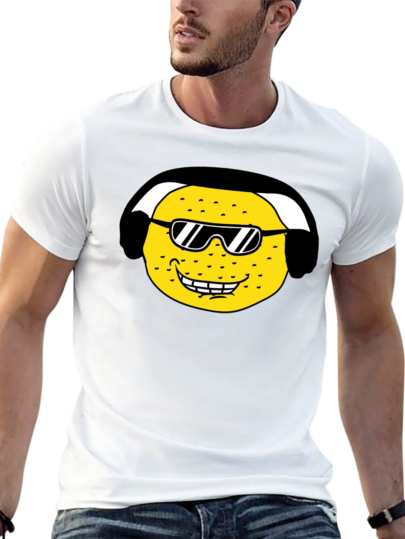 Black Cool Lemon Graphic Tee - Black view 13