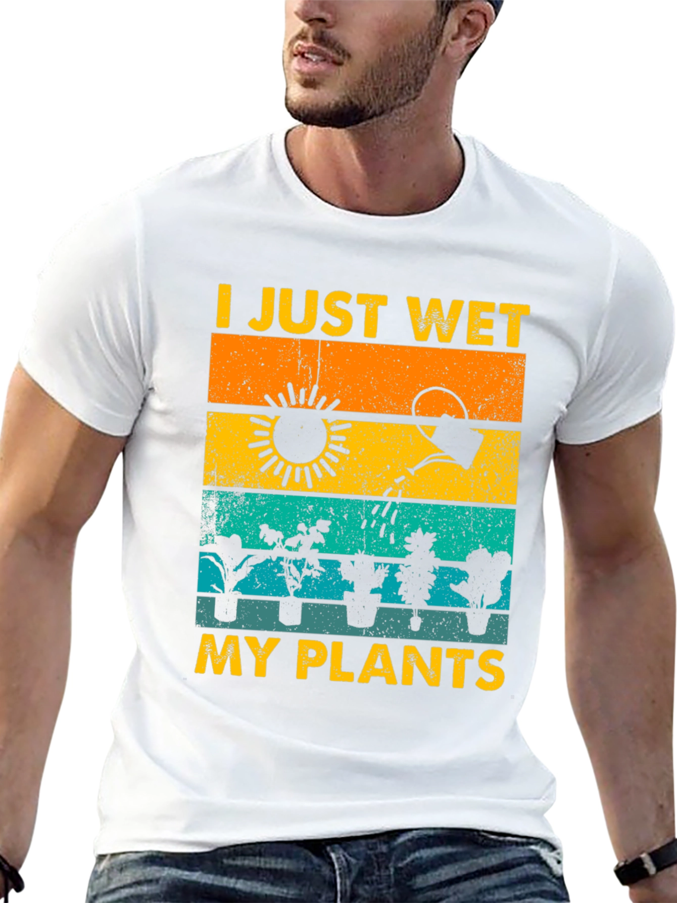 Black I Just Wet My Plants T-Shirt Gardener Gift view 13