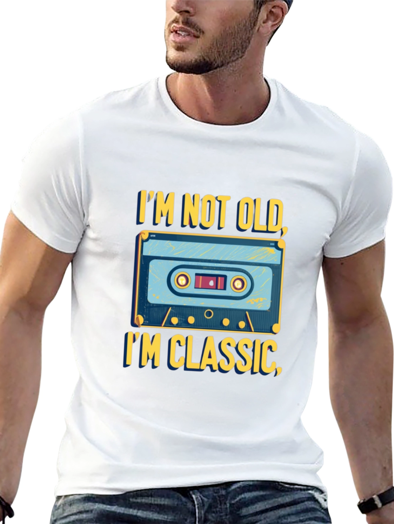 Black Classic Cassette Tape T-Shirt - Retro Style view 13