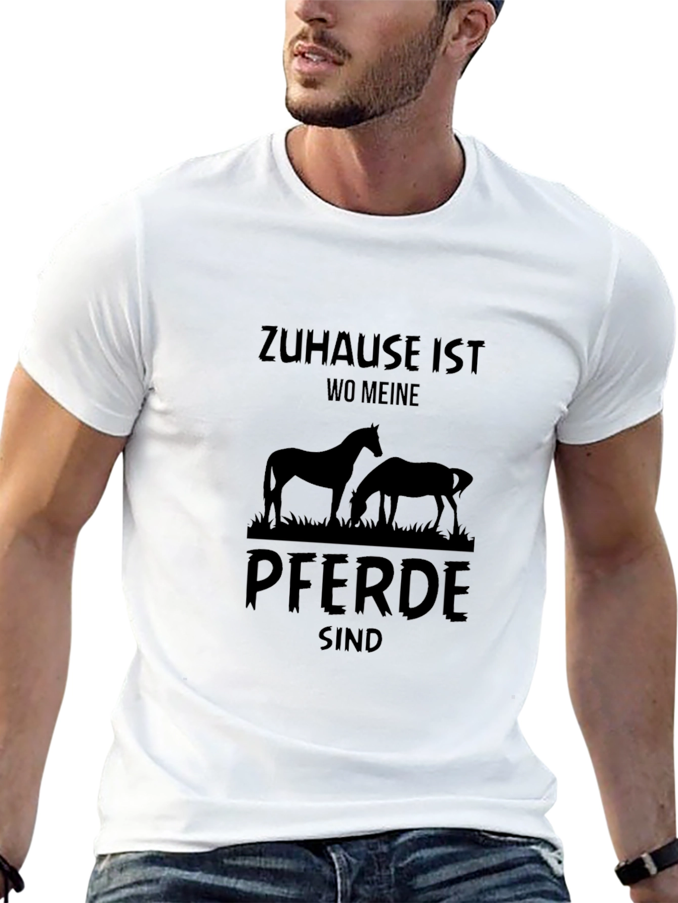 Black Horse Lover T-Shirt - Zuhause Ist Wo Meine Pferde Sind view 13