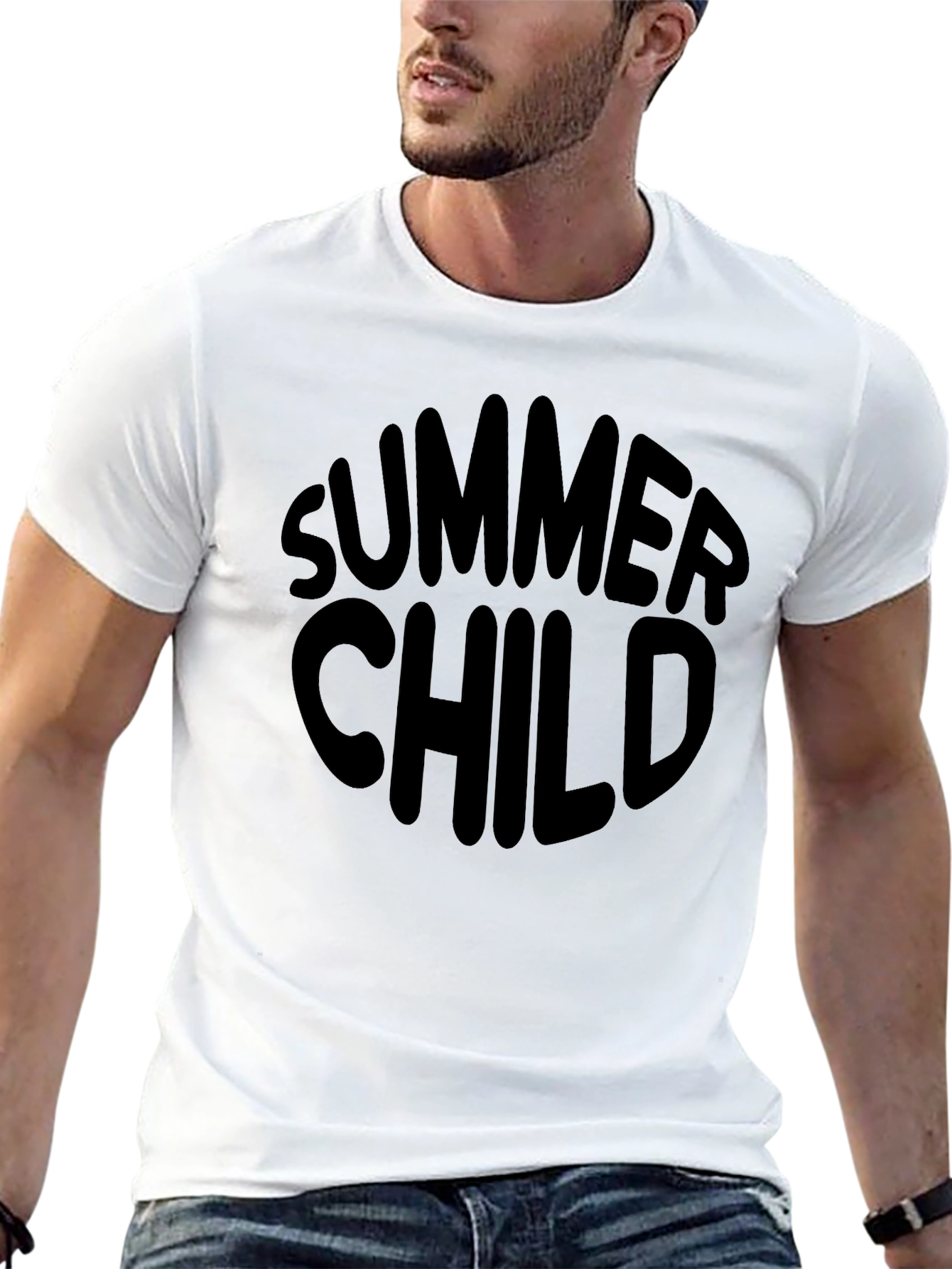 Black Summer Child Graphic T-Shirt view 13