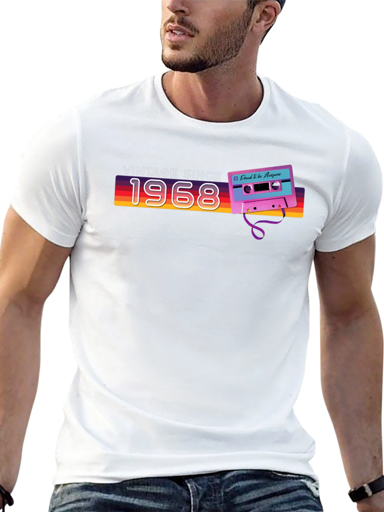 Vintage Since 1968 Cassette Tape Graphic Tee - 13