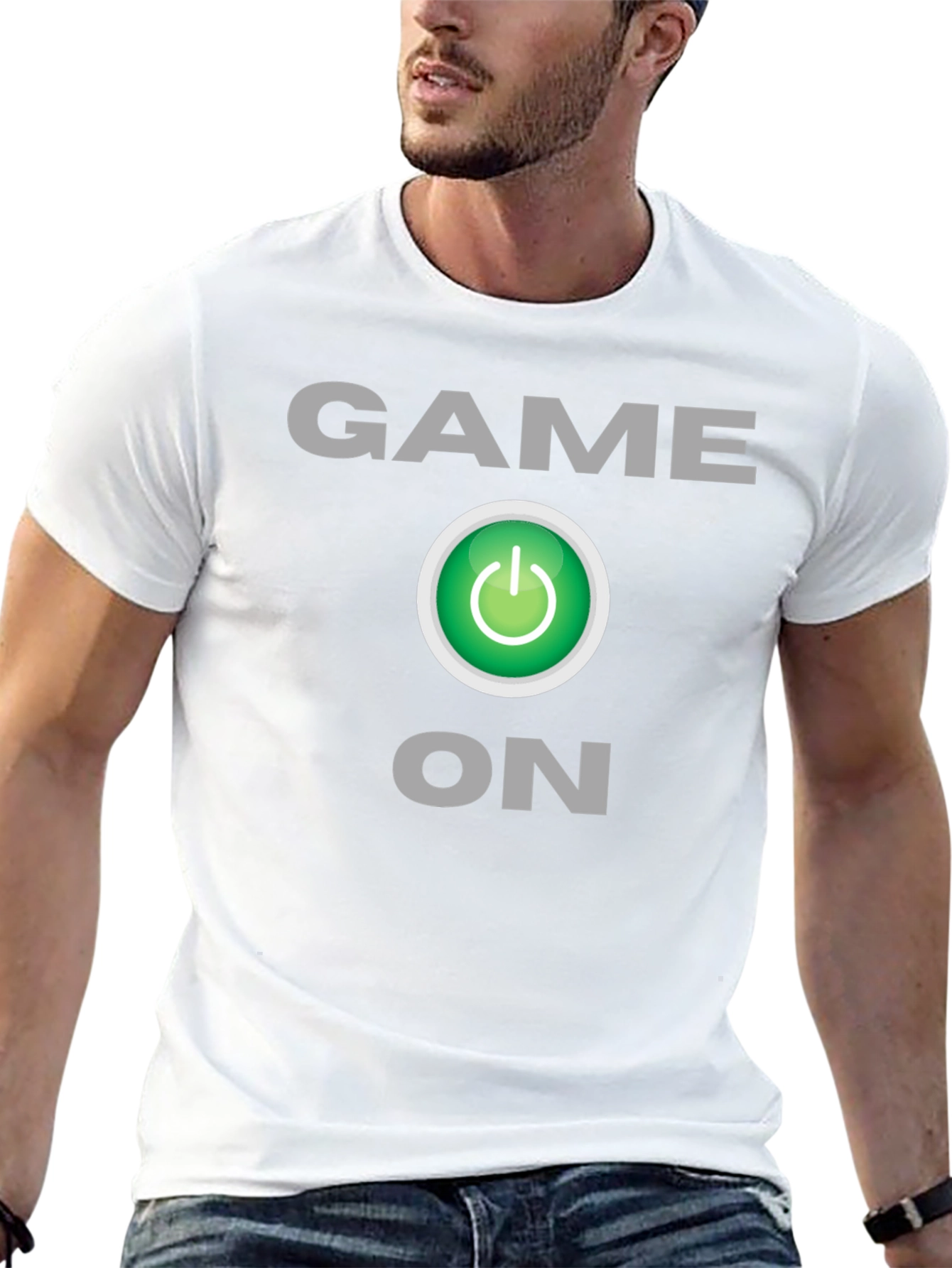 Black Game On Graphic T-Shirt - Gamer Style view 13