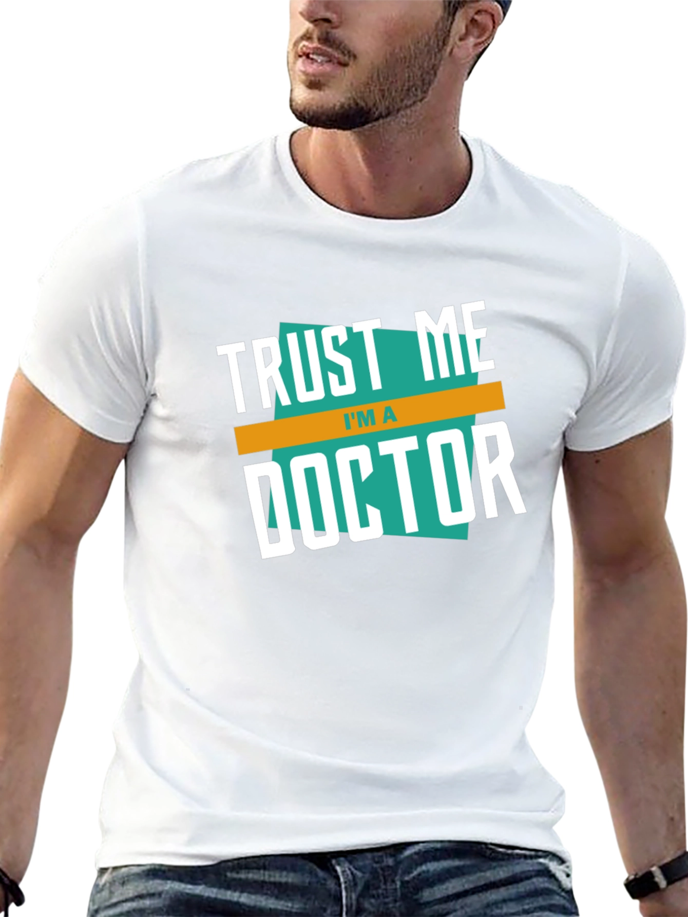 Black Trust Me I'm a Doctor Graphic T-Shirt view 13