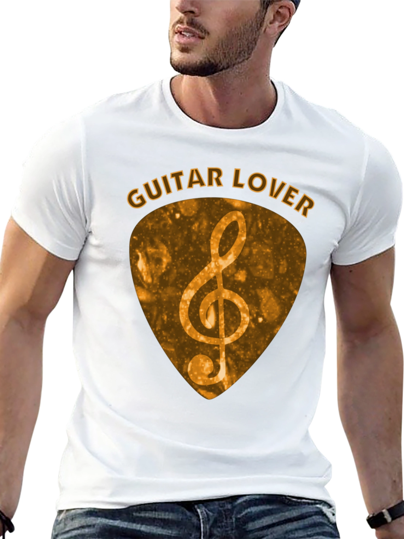 Guitar Lover Treble Clef Music T-Shirt - 13