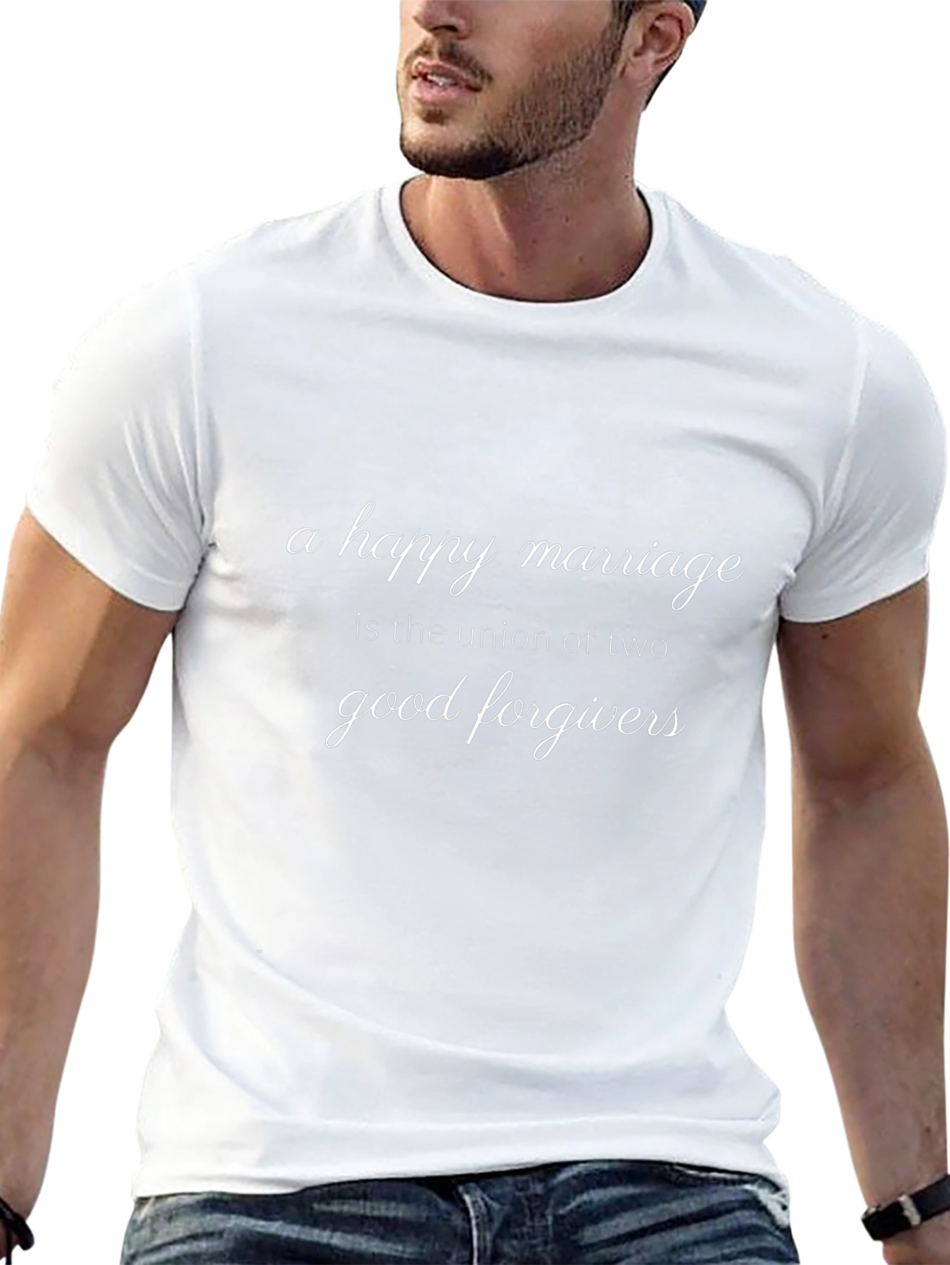 Black Happy Marriage T-Shirt - Good Forgivers view 13