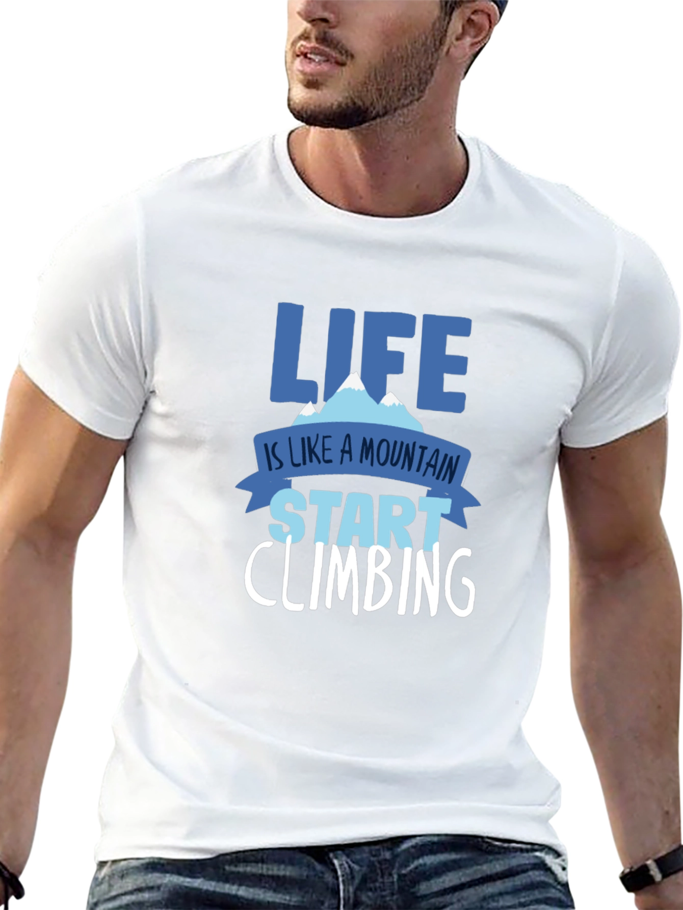 Black Life is a Mountain Climbing T-Shirt view 13