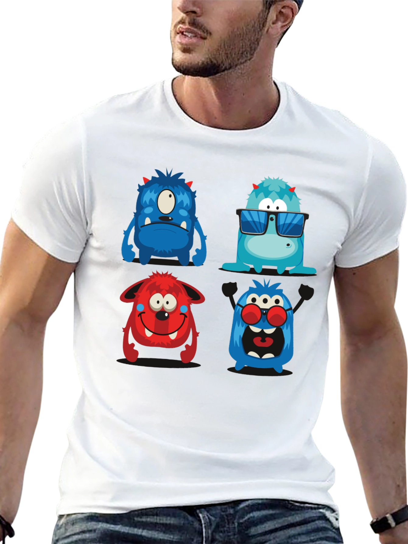 Black Monster Graphic Tee - Black T-Shirt view 13