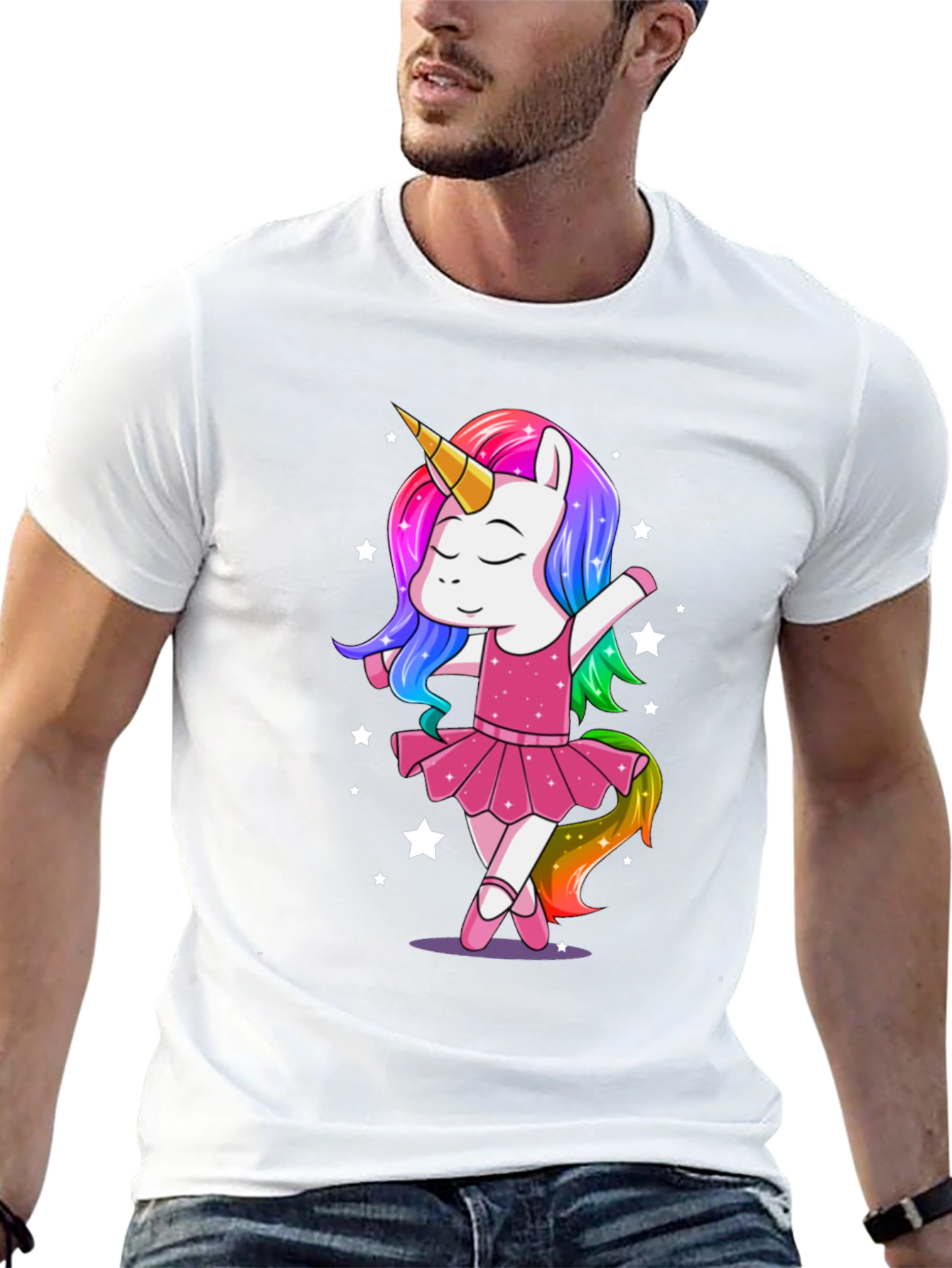 Black Unicorn Ballerina Graphic Tee view 13