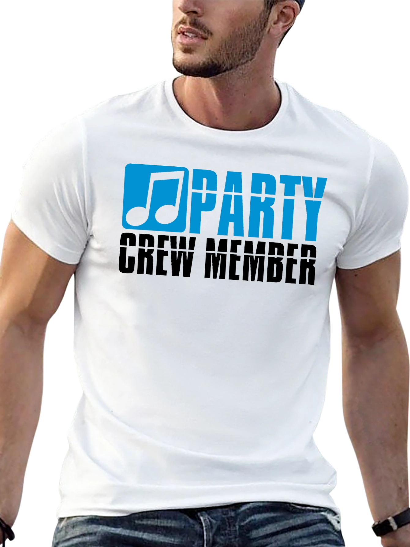 Black Party Crew Member Graphic T-Shirt view 13