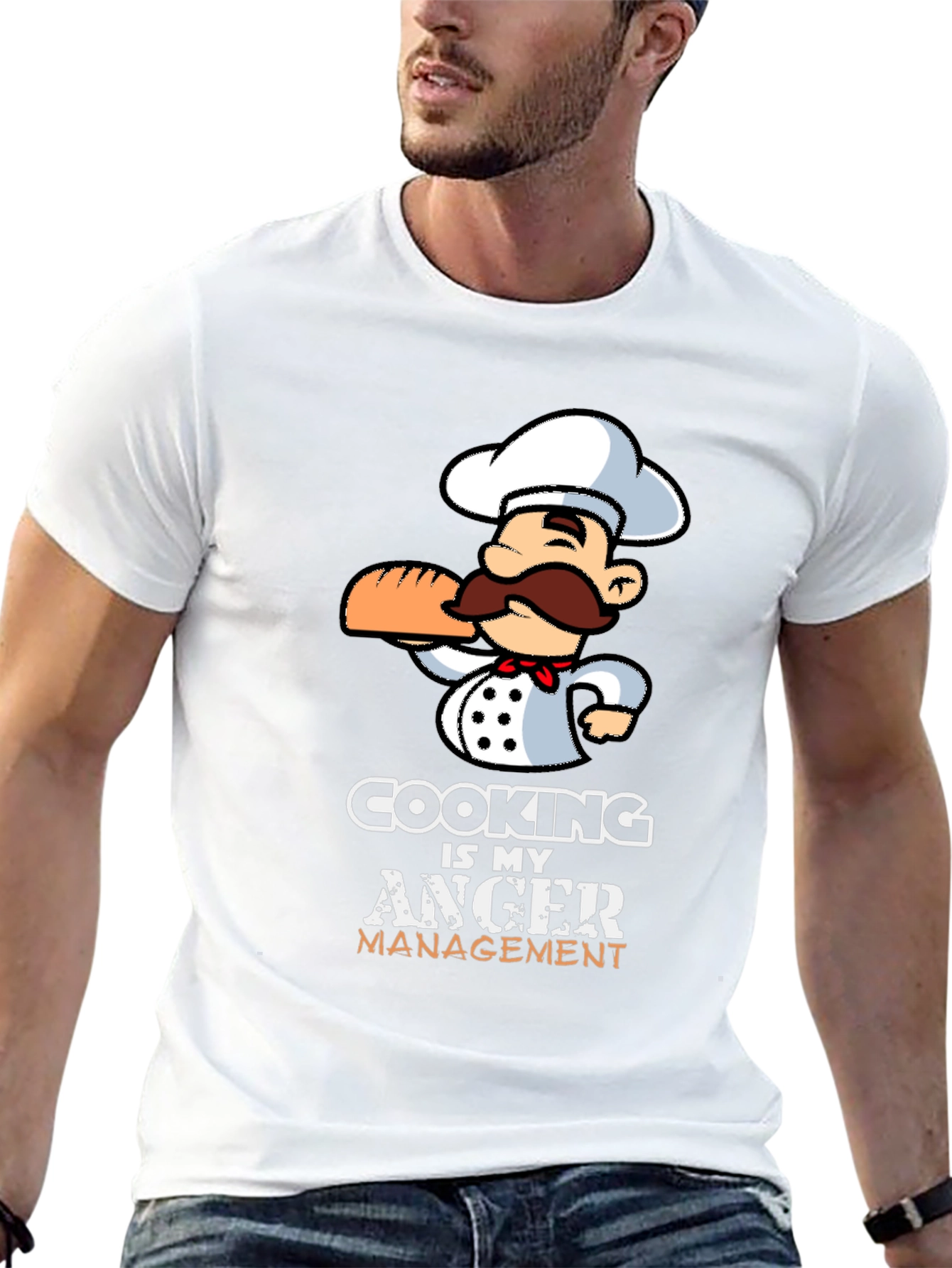 Black Cooking is My Anger Management Graphic T-Shirt view 13