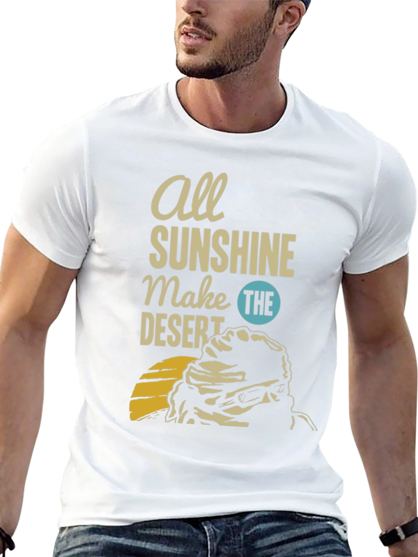 Black Sunshine Desert Graphic Tee view 13