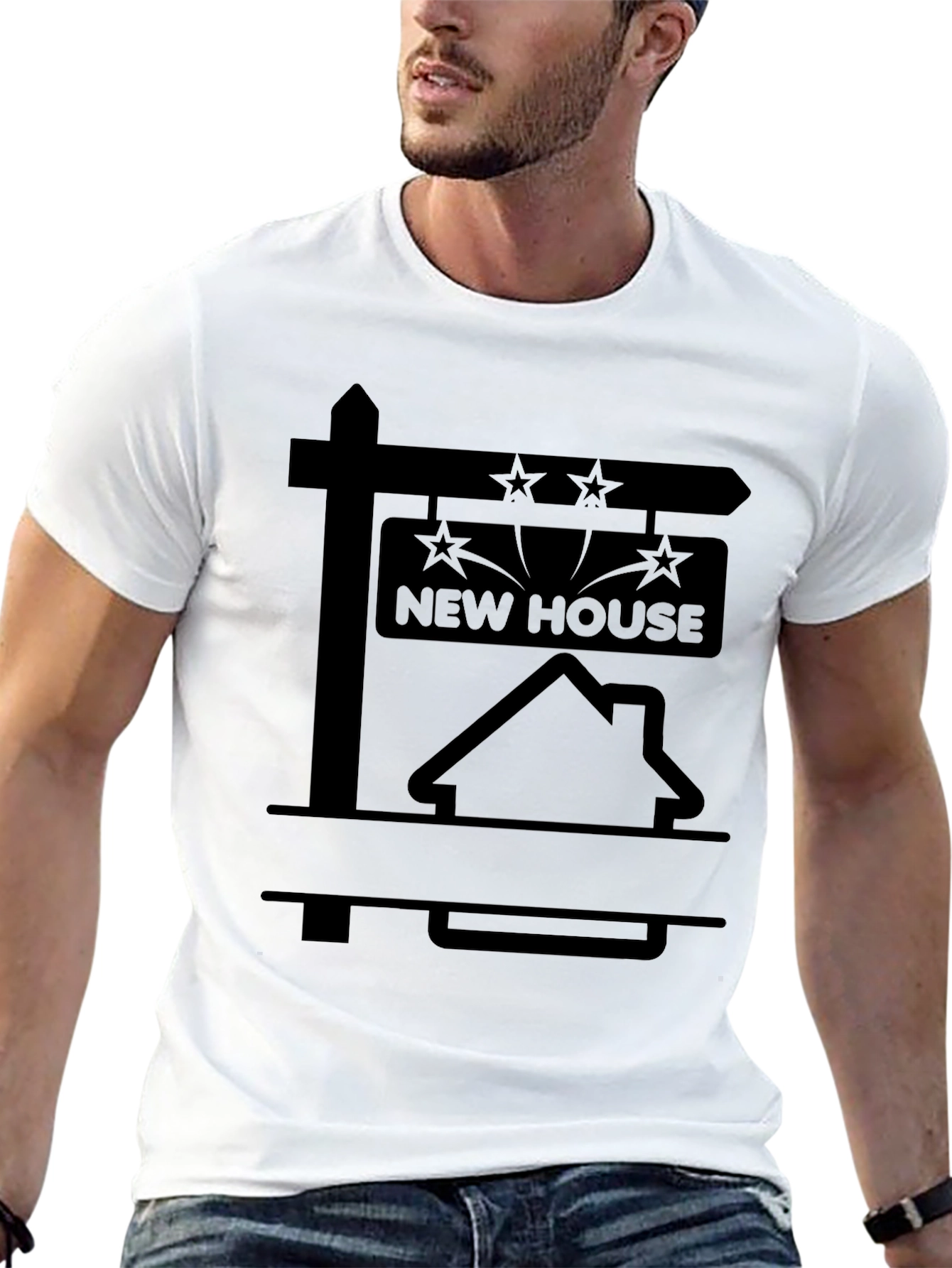 Black New House Realtor T-Shirt view 13
