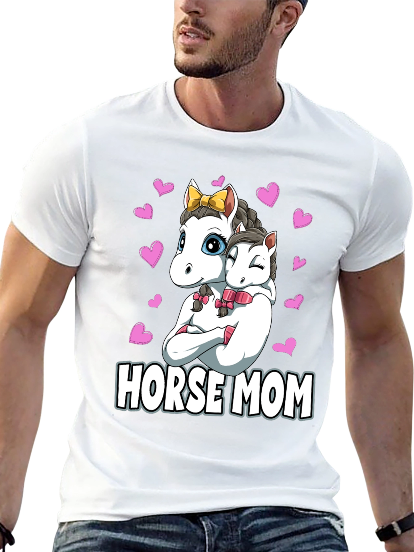 Black Horse Mom Graphic T-Shirt view 13