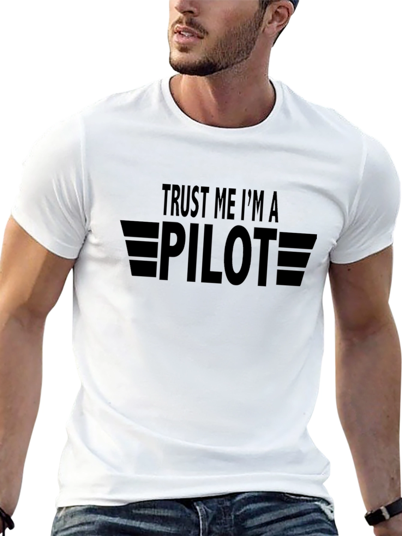 Black Trust Me I'm a Pilot Black T-Shirt view 13