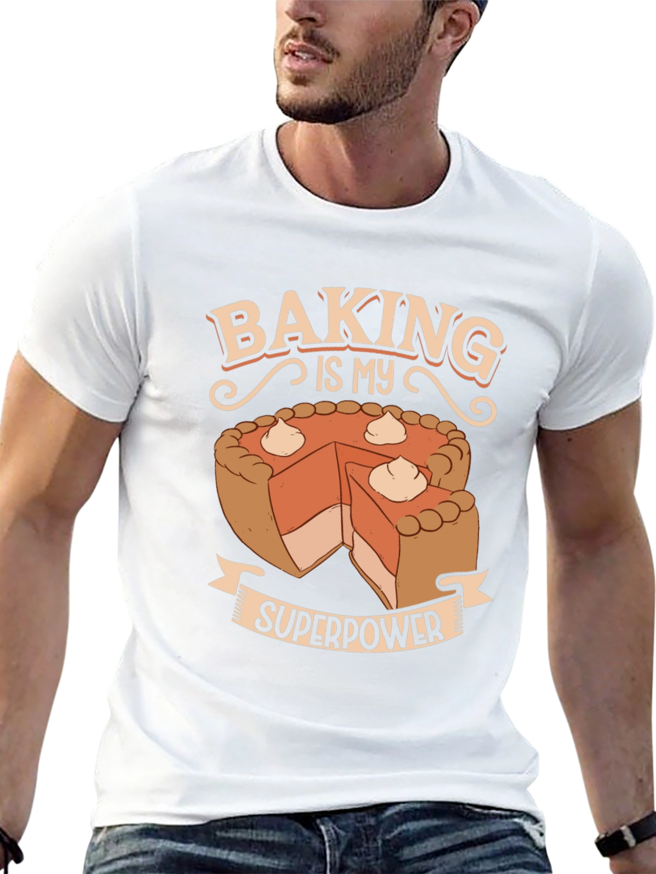 Black Baking is My Superpower T-Shirt - Novelty Graphic Tee view 13
