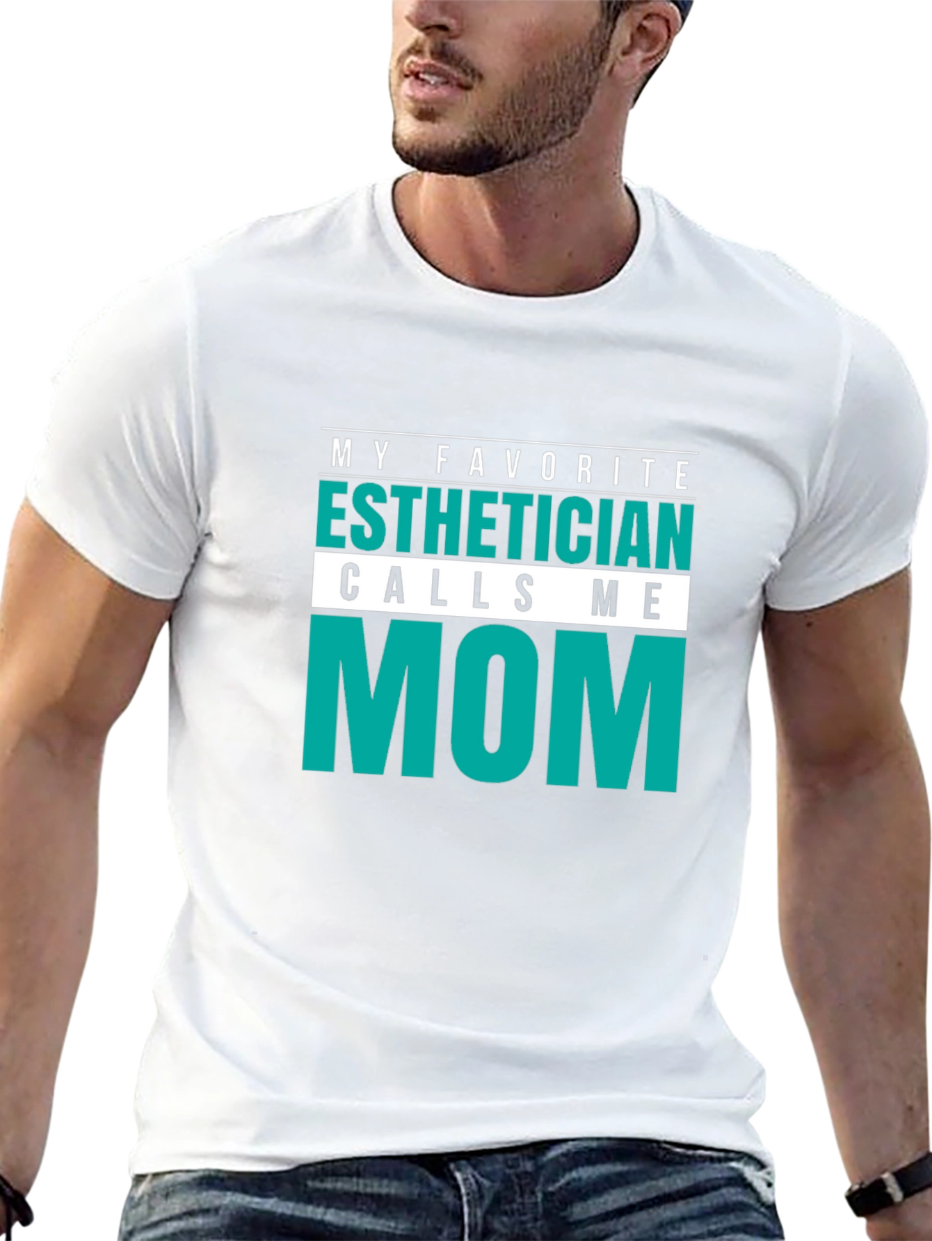 Black Esthetician Mom T-Shirt - Black Graphic Tee view 13