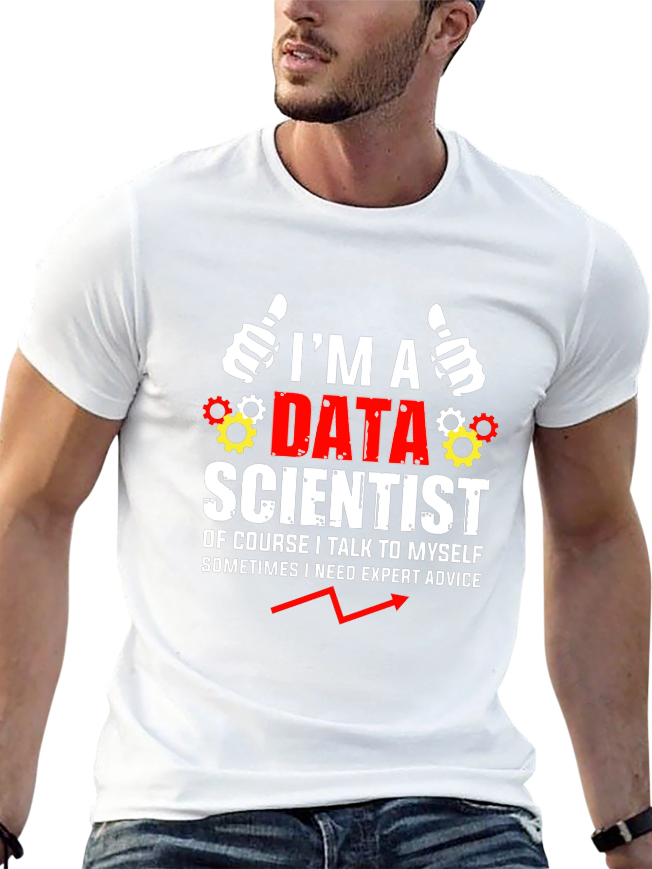 Black Data Scientist Humor T-Shirt view 13