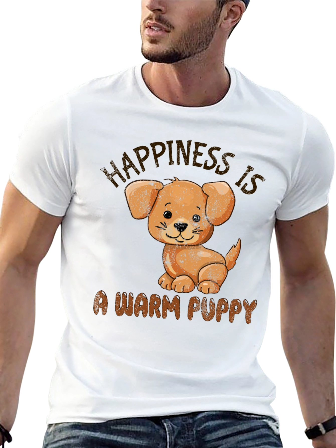 Black Happiness is a Warm Puppy T-Shirt view 13
