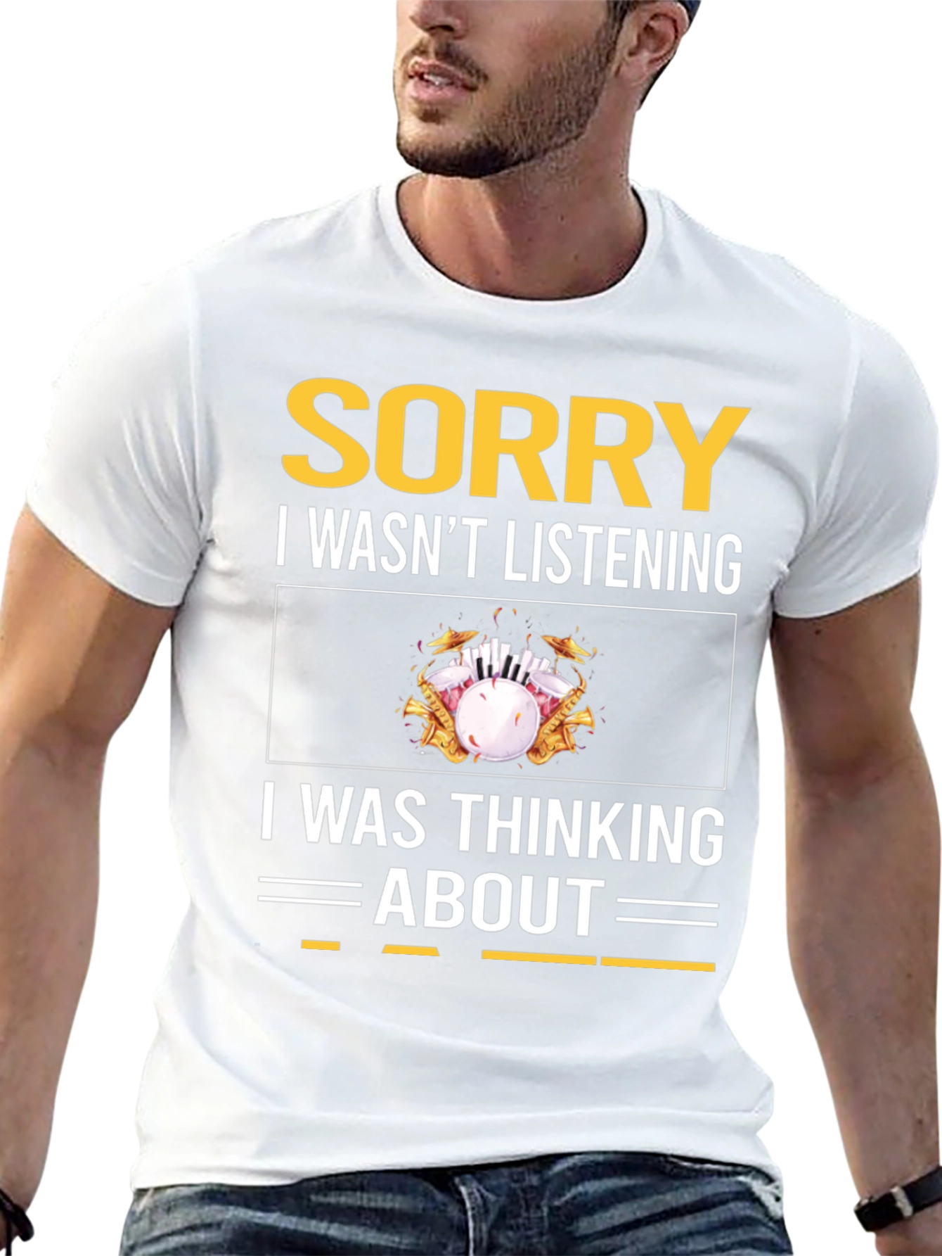 Black Sorry, Thinking About Bowling T-Shirt view 13