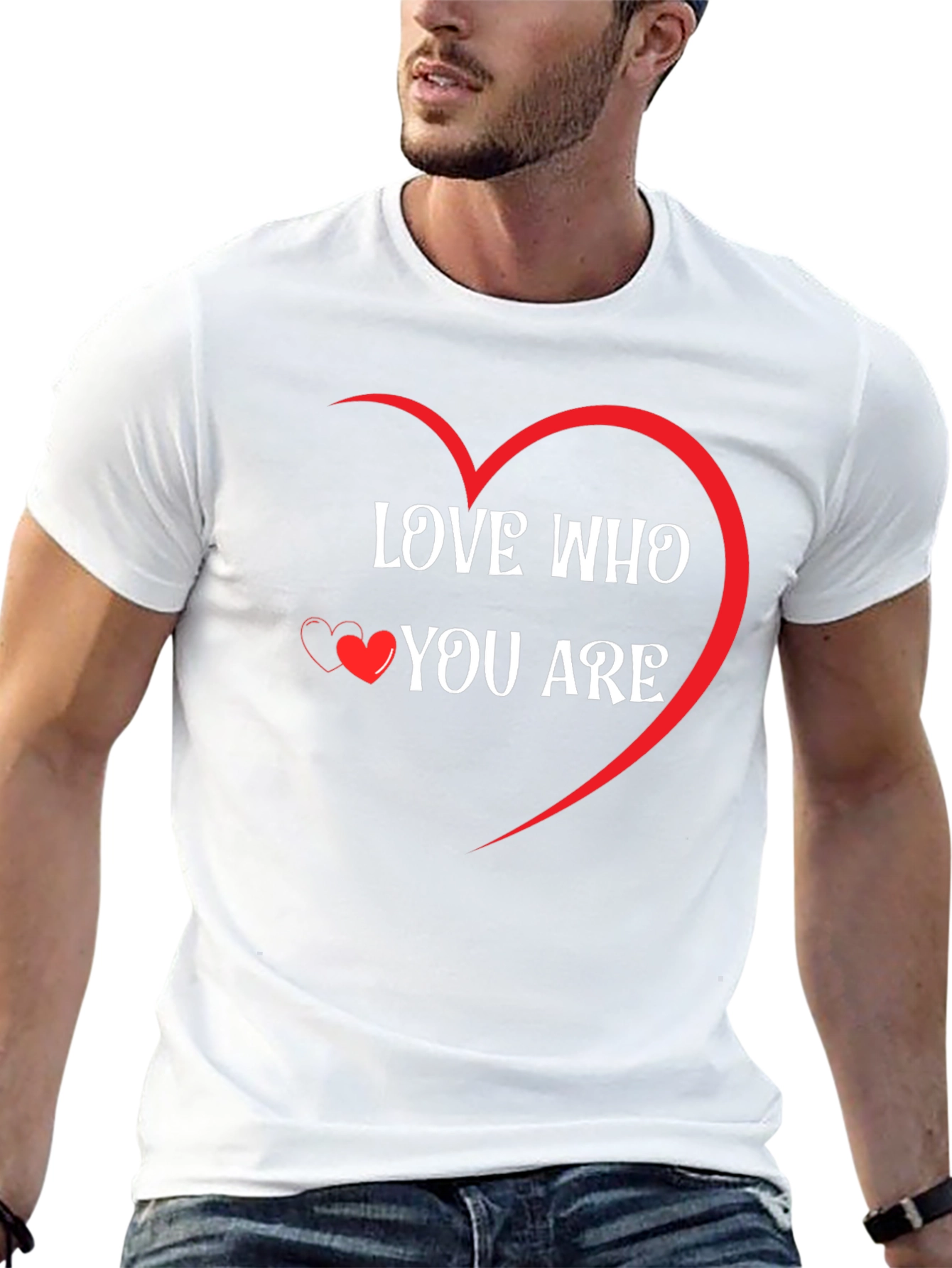 Black Love Who You Are Graphic Tee - Heart Design view 13