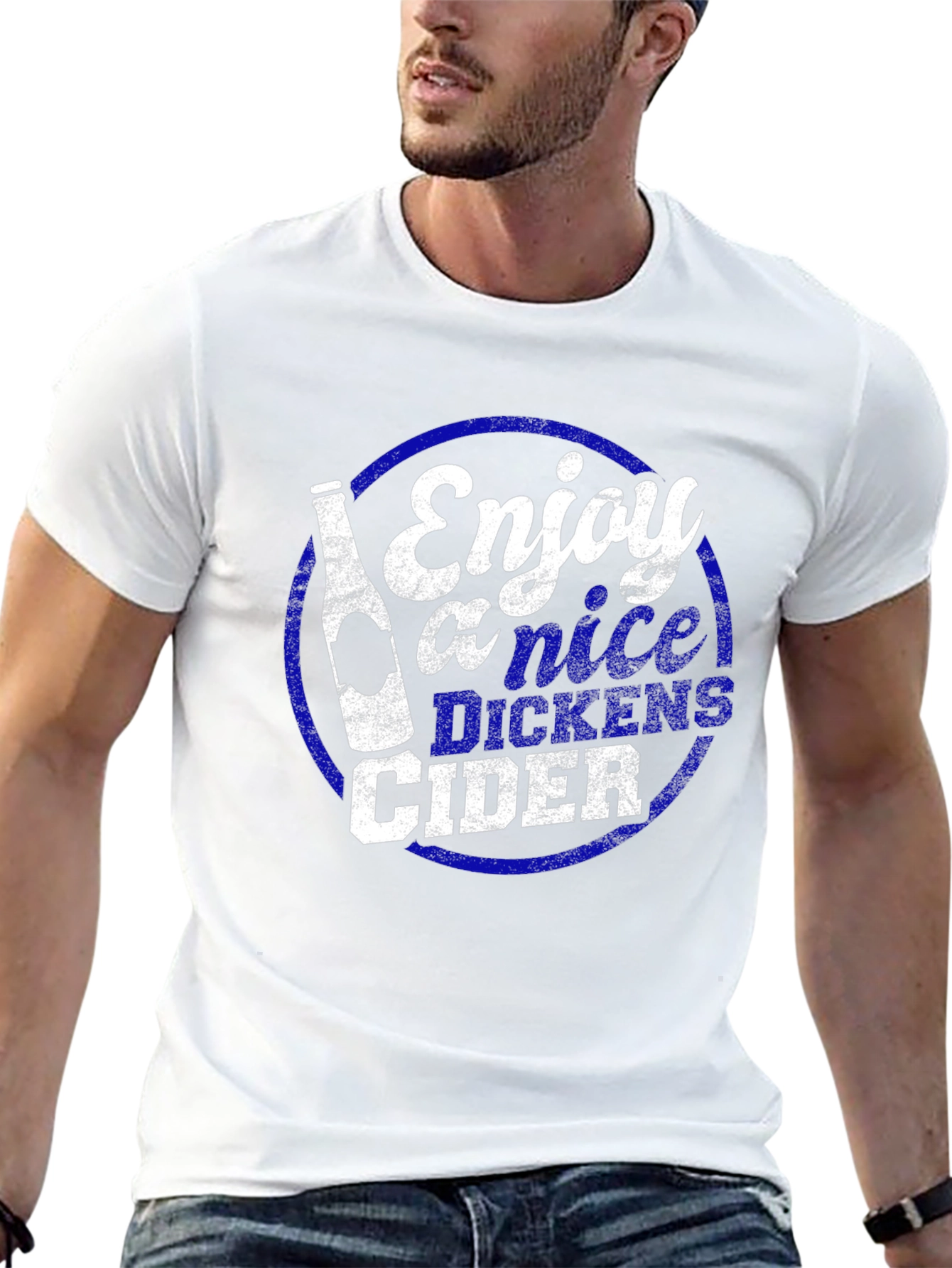 Black Enjoy Dickens Cider Graphic T-Shirt view 13