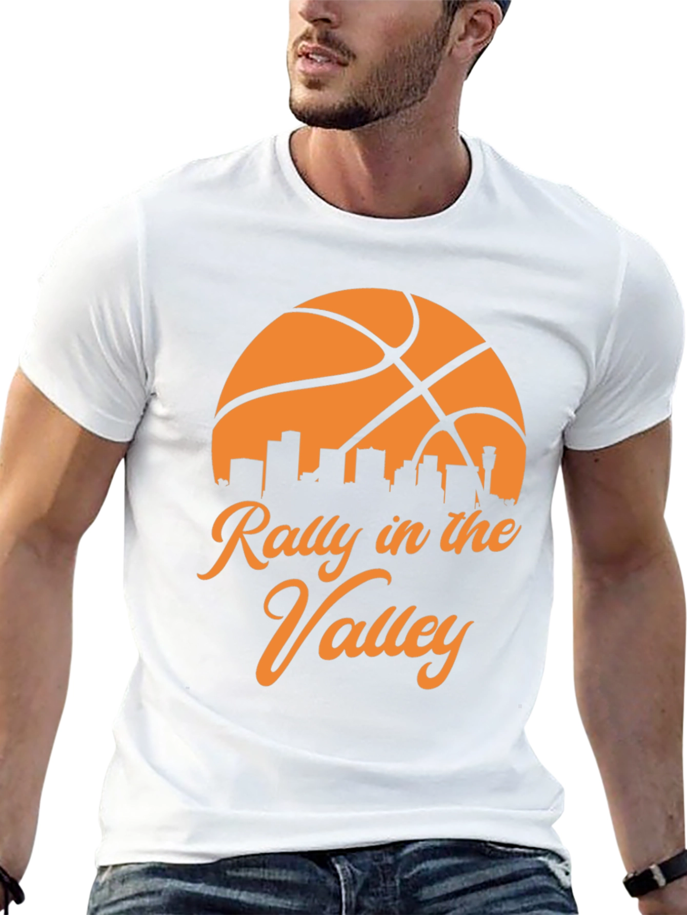 Black Rally in the Valley Basketball Graphic T-Shirt view 13